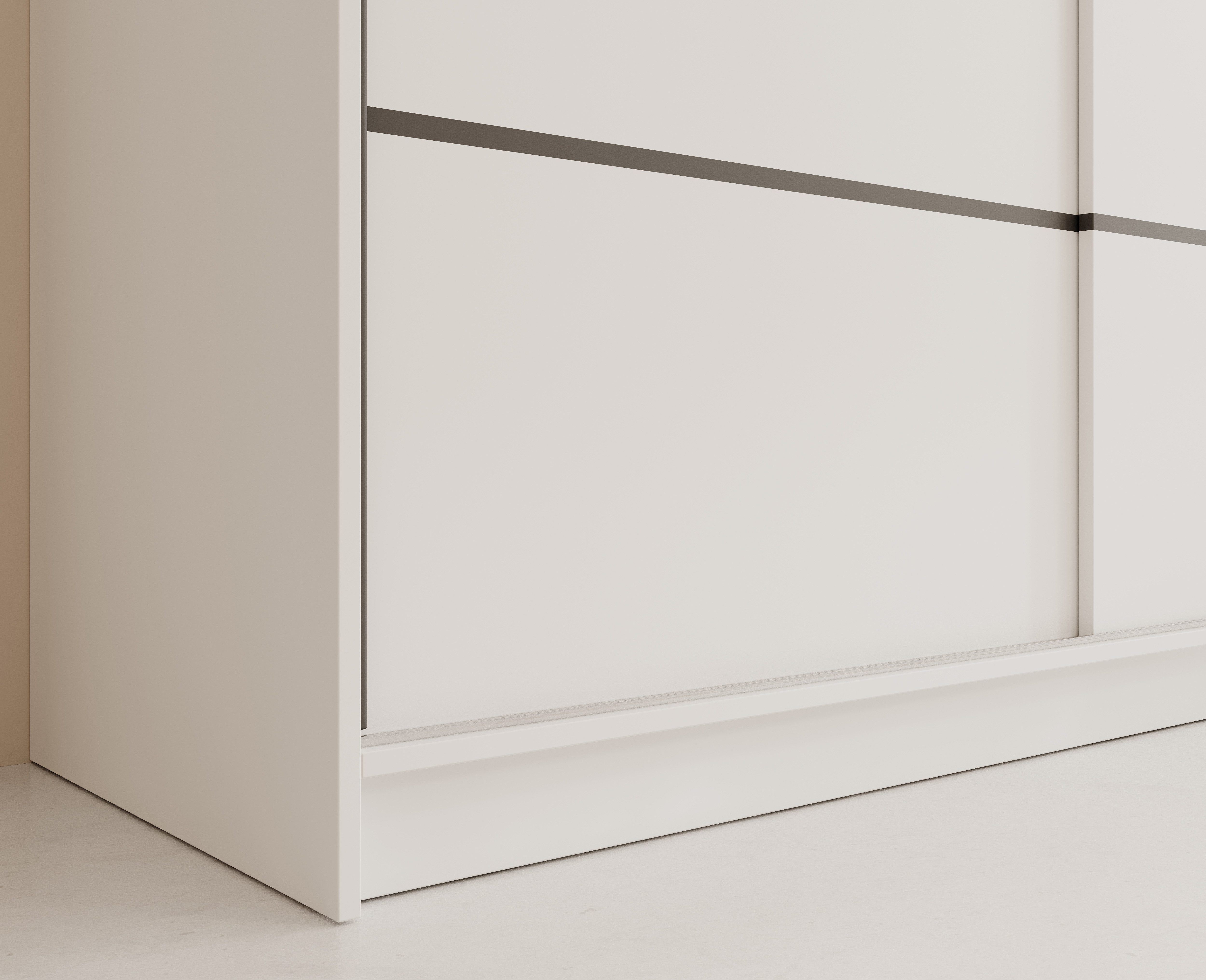 MOEBLO Schiebetürenschrank Velora 250 (Moderner Kleiderschrank mit 3 Schiebetüren, großem Stauraum, Schrank Garderobe Schiebtüren Schlafzimmer) (BxHxT): 250 x 215 x 58 cm