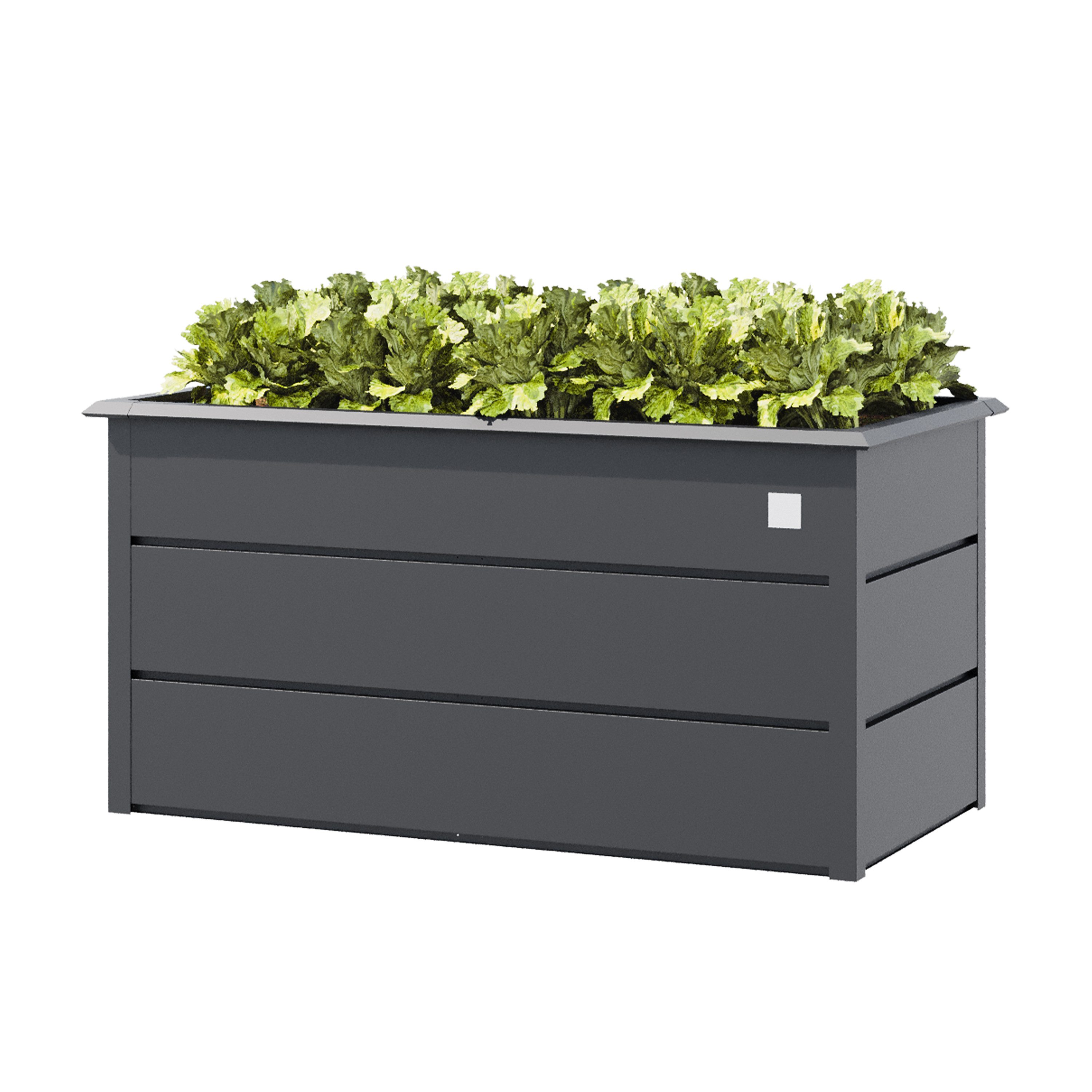 GFP Hochbeet GFP Primeyard LILLY aus feuerverzinktem Stahl 150x75x78 cm, Stahl