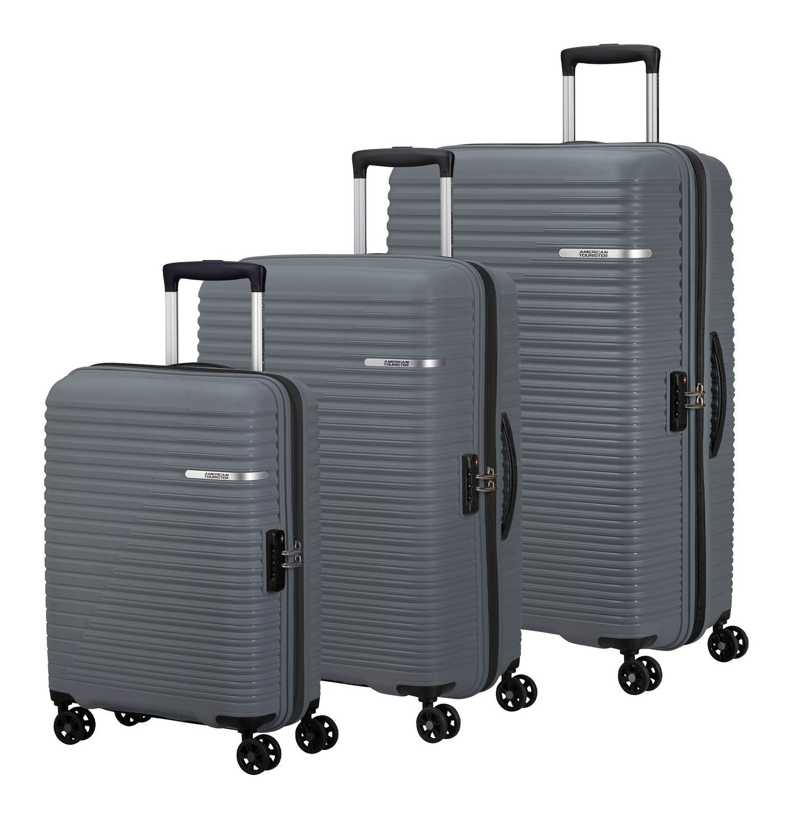 American Tourister® Trolleyset 3 PC Set D, 4 Rollen, (Set, 3 tlg)