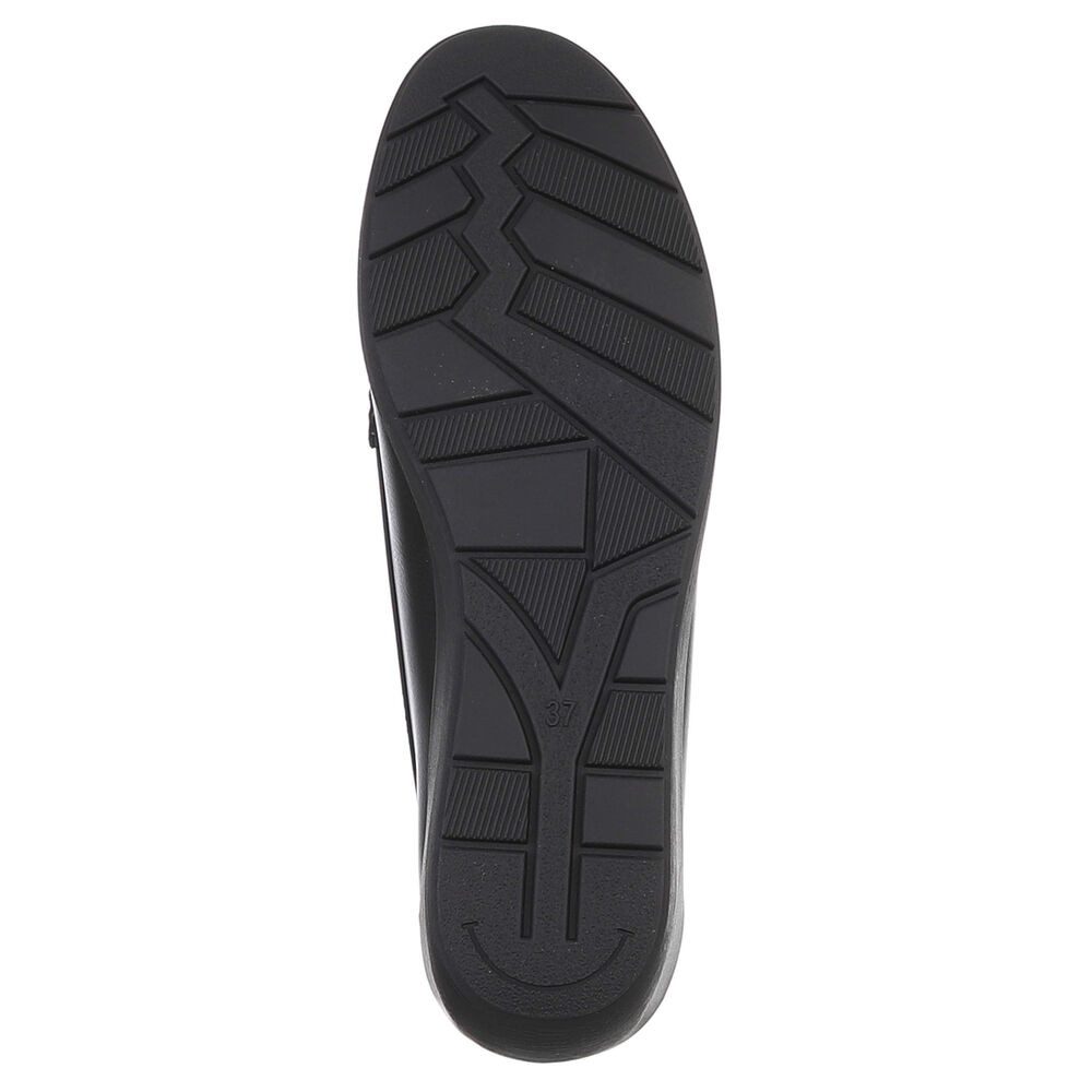Ital-Design Damen Mokassins mit geflochtenem Detail und rutschfester Sohle Slipper (91117453) Keilabsatz/Wedge Mokassins in Schwarz