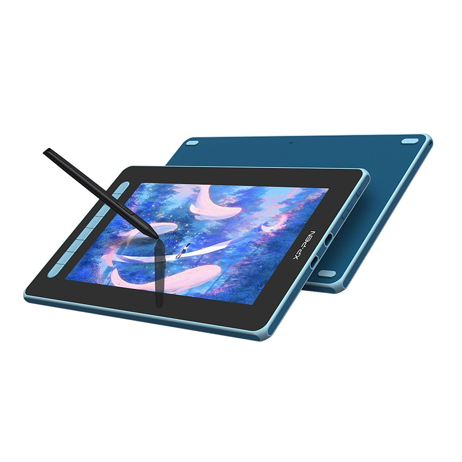XP-PEN Artist 12 (2. Gen) Grafiktablett mit Display Grafiktablett (12", ohne Schutzhülle) Blau