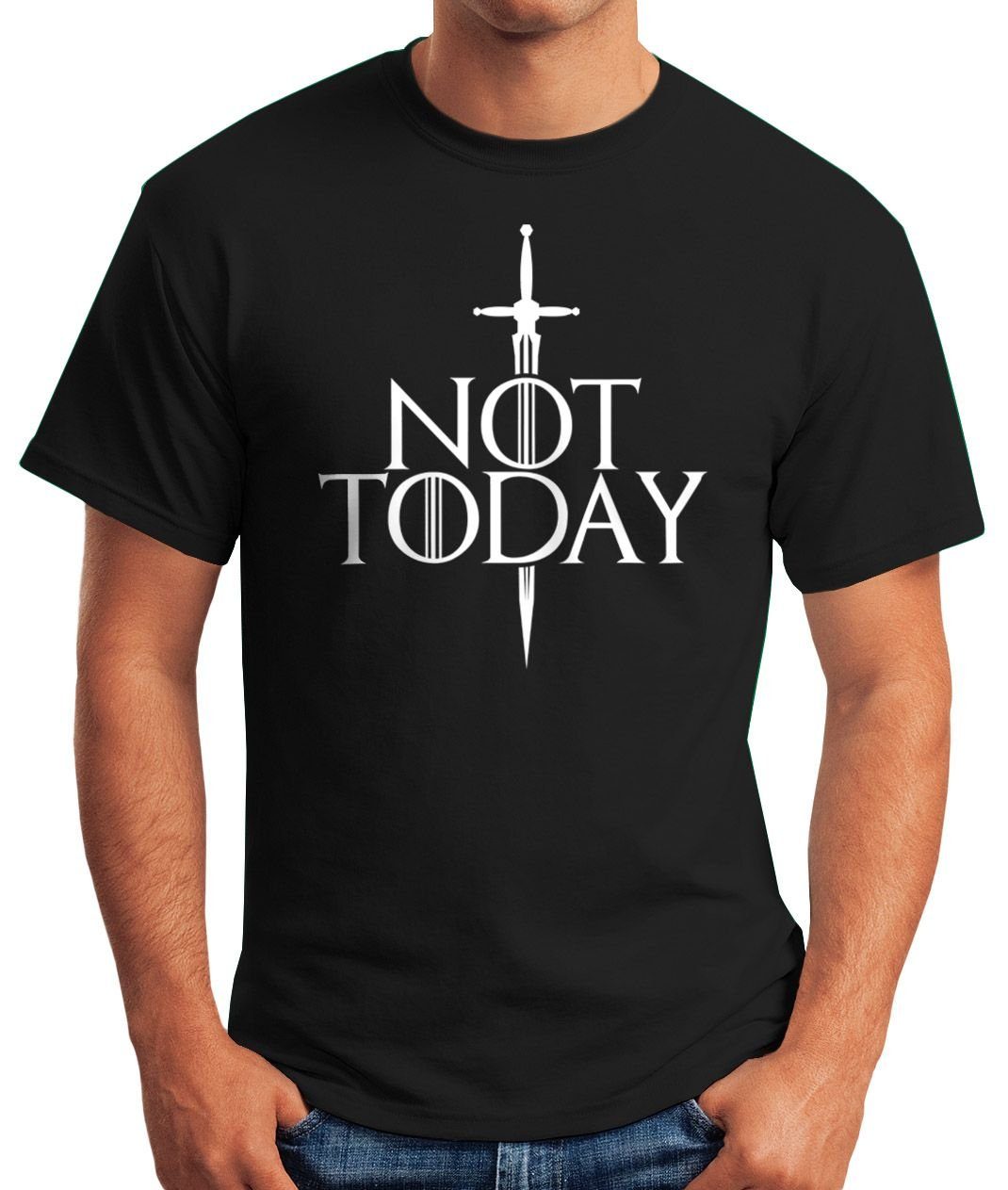 MoonWorks Print-Shirt Herren T-Shirt Not Today günstig online kaufen