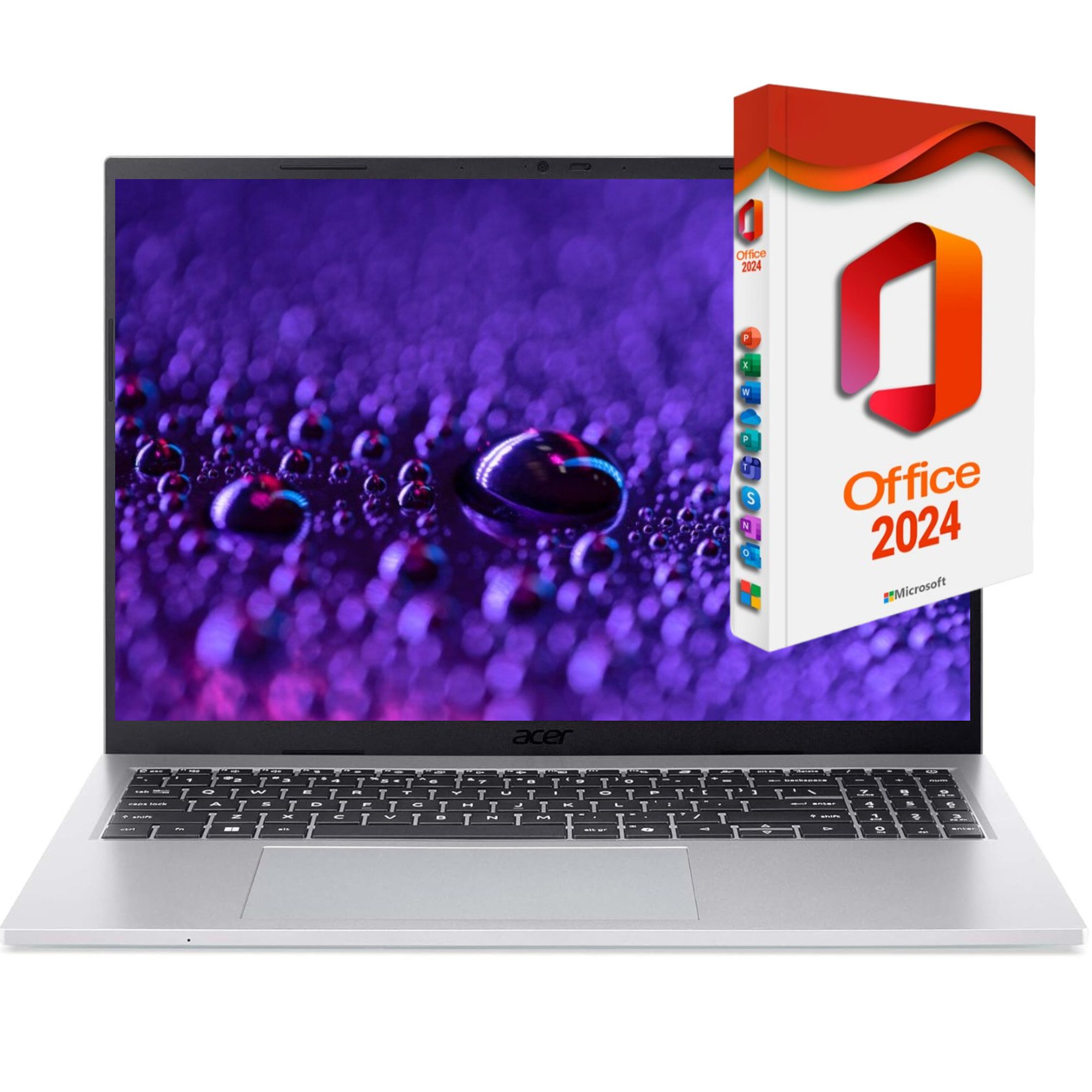 Acer Aspire Go 15 - Ryzen 7 Business-Notebook (AMD AMD Ryzen 7 5825U, AMD Graphics, 8 GB, 256 GB SSD, Windows 11 Pro und Microsoft Office 2024 Professional (Dauerversion)