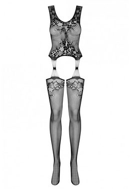 Obsessive Bodystocking-Ouvert Straps-Look Bodystocking ouvert - schwarz (1 St) Netz