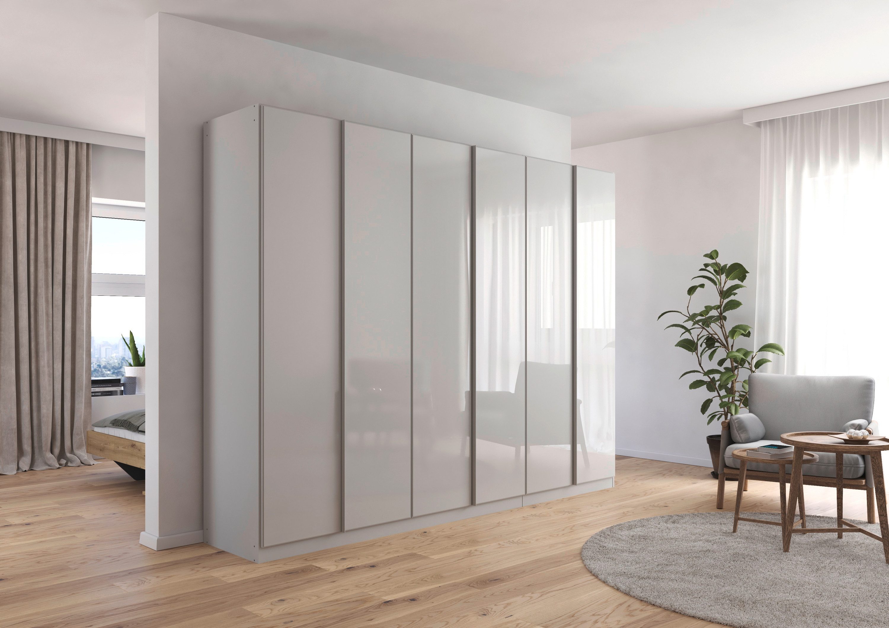rauch Drehtürenschrank "Monostar", mit Glasfront sowie umfangreicher Innena günstig online kaufen