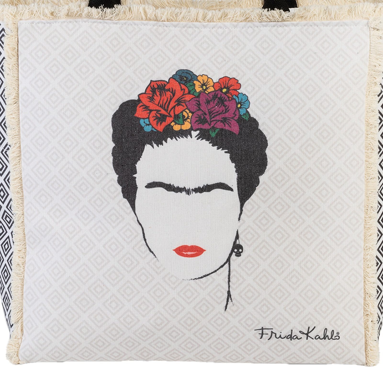 Frida Kahlo Henkeltasche Frida Kahlo Henkeltasche Canvas natur (Henkeltasch günstig online kaufen
