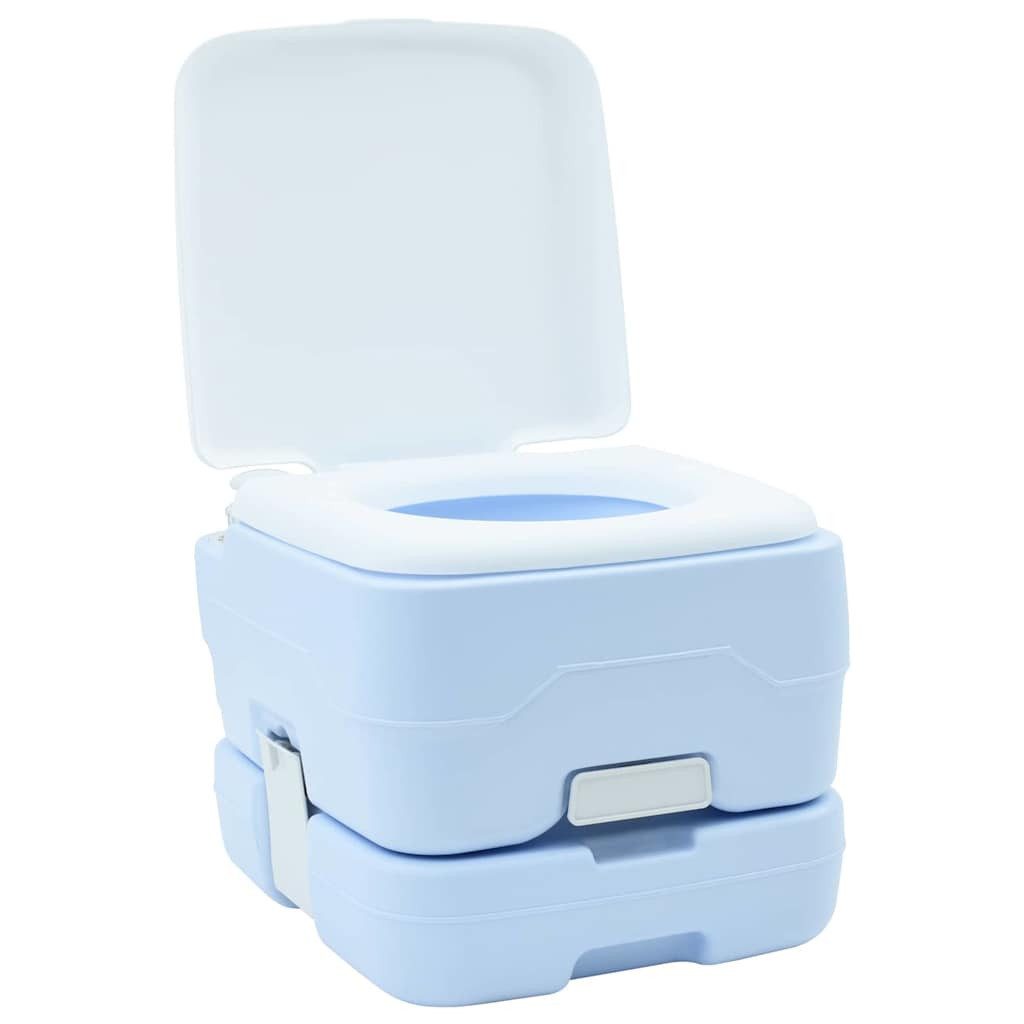 vidaXL Campingtoilette Camping-Toilette Helles Blau und Weiß 41,5 x 36,5 x 30 cm, (1-St)