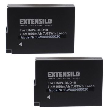 Extensilo kompatibel mit Panasonic Lumix DMW-GF2KK, DMC-GF2KW, DMC-GX1, DMC-GX1X Kamera-Akku Li-Ion 950 mAh (7,4 V)