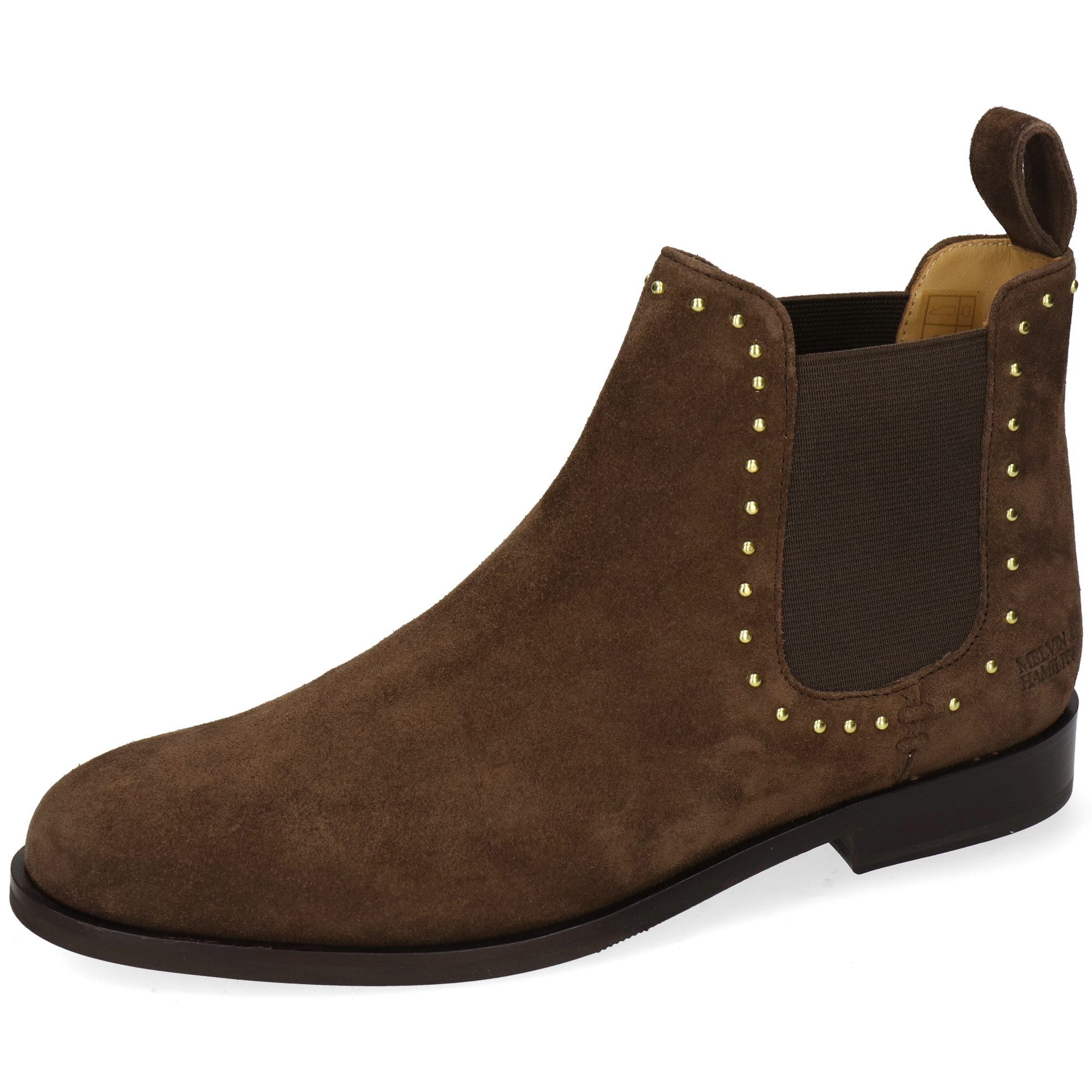 Melvin & Hamilton Susan 37 Leder-Chelsea Boots für Damen Stiefelette Flache Absätze, Echtes Leder