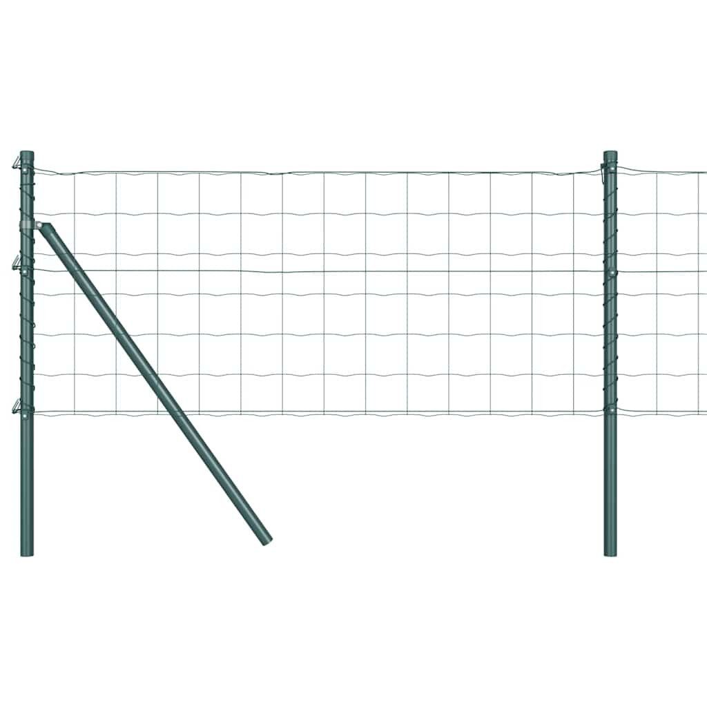 vidaXL Gartenzaun Bodenmontierter Euro-Zaun 10 x 0,4 m PVC-beschichteter Stahl, (1-St)