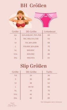 Elegant Love Set: Bralette-BH Florales Spitzen-Dessous-Set, Ausgeschnittener BH & Riemchen-Tanga (Set, 2-tlg., mit Tanga) Exquisite Spitzen-Unterwäsche mit passendem Tanga, sexy lingerie Set