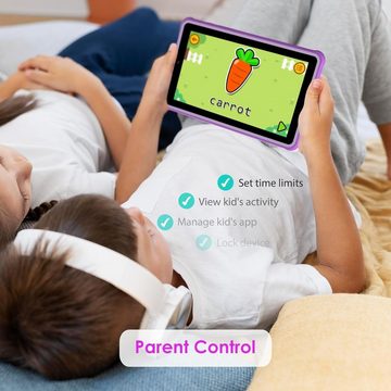 YOTOPT für Kinder 6 GB RAM SD erweiterbar Tablet (7", 64 GB, Andriod, IPS-Display, FHD, 5 MP + 2 MP, 6580 mAh, mit Kindersicherung, WLAN)