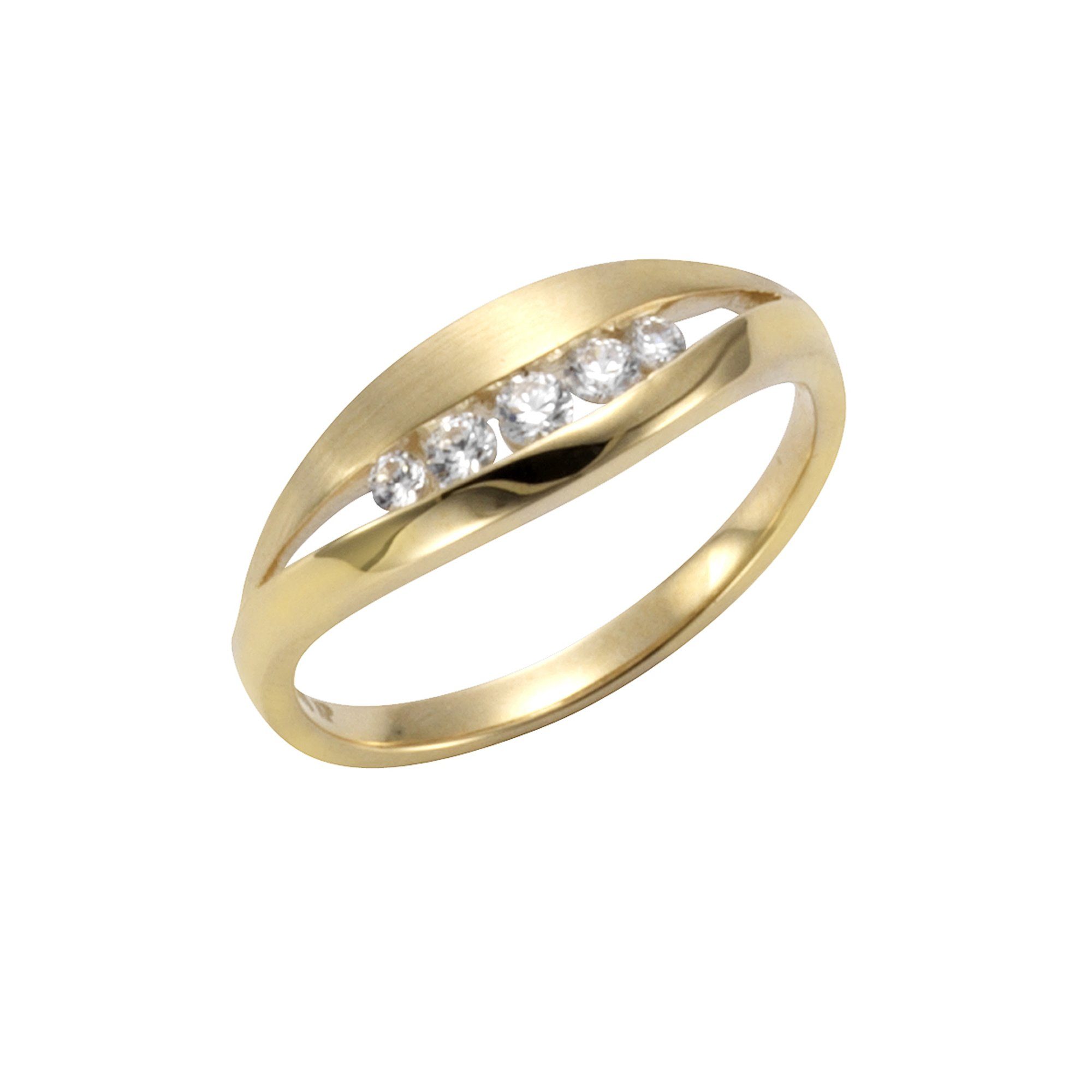 Gelbgold 375/- CELESTA Zirkonia Fingerring