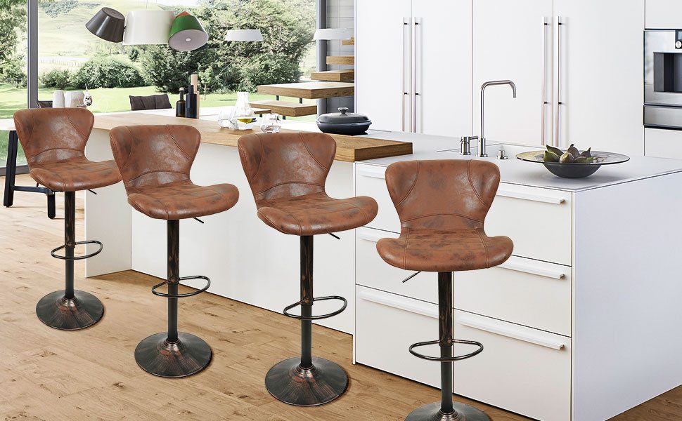 JEOBEST Barhocker Küchenstühle Barstuhl Retro Bistrohocker günstig online kaufen