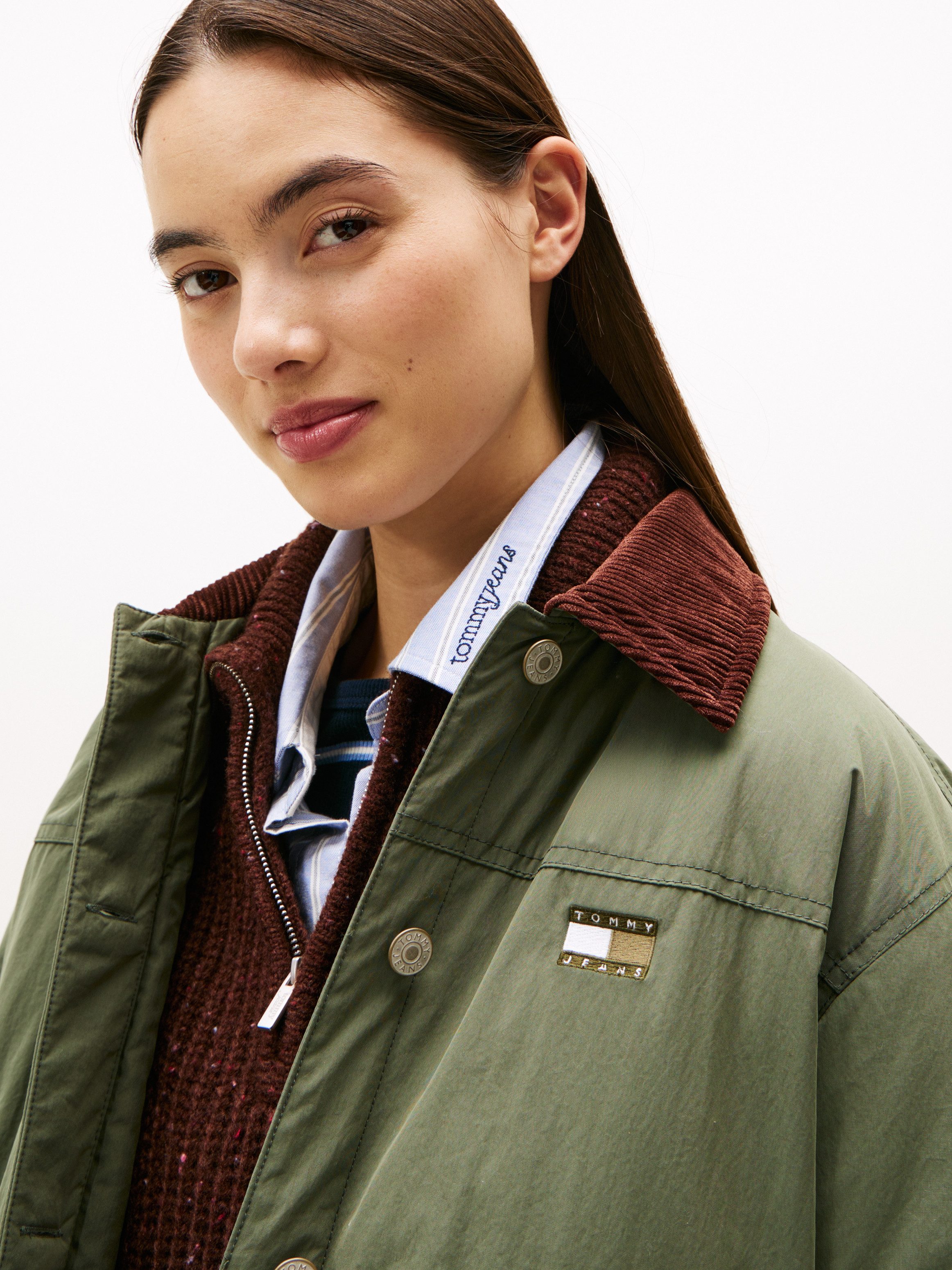 Tommy Jeans Outdoorjacke TJW CORD COLLAR günstig online kaufen