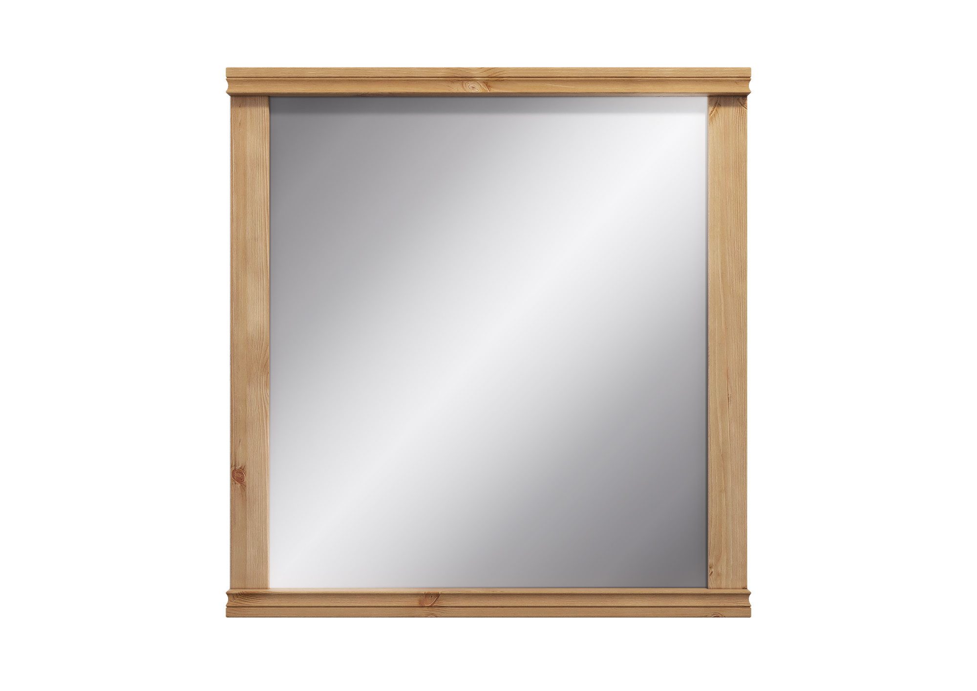 OTTO home Garderobenspiegel Gotland, Spiegel, Wandspiegel, Rahmen aus massiver Kiefer, FSC®-zertifiziert, 80x84 cm