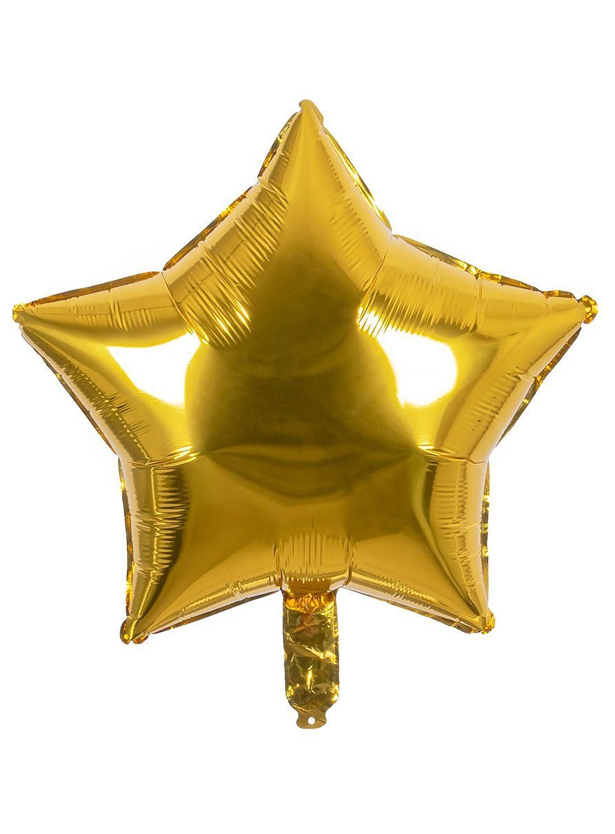 Boland Folienballon Stern Folienballon gold, Sternförmiger Ballon - für Helium und Luft geeignet