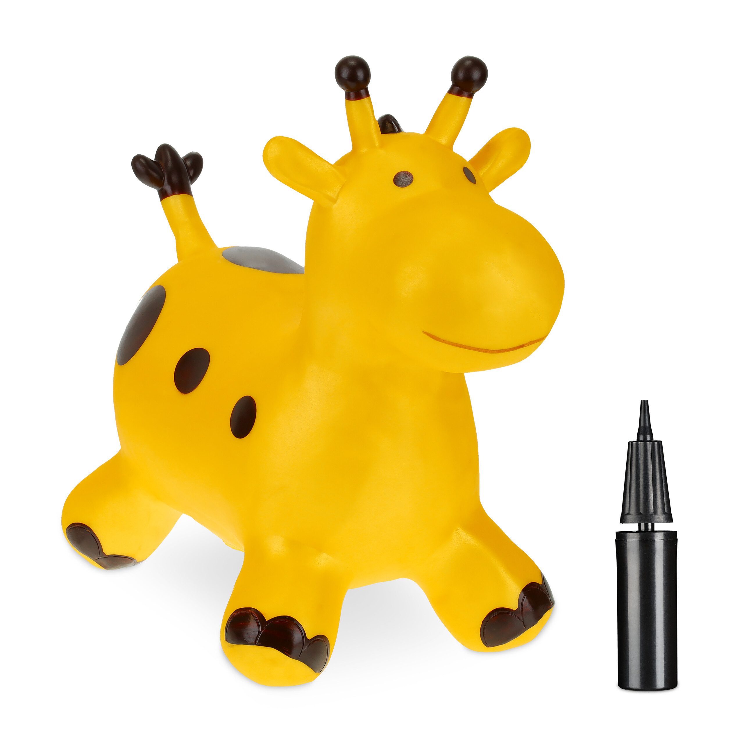 relaxdays Hüpftier Giraffe, (2-tlg)