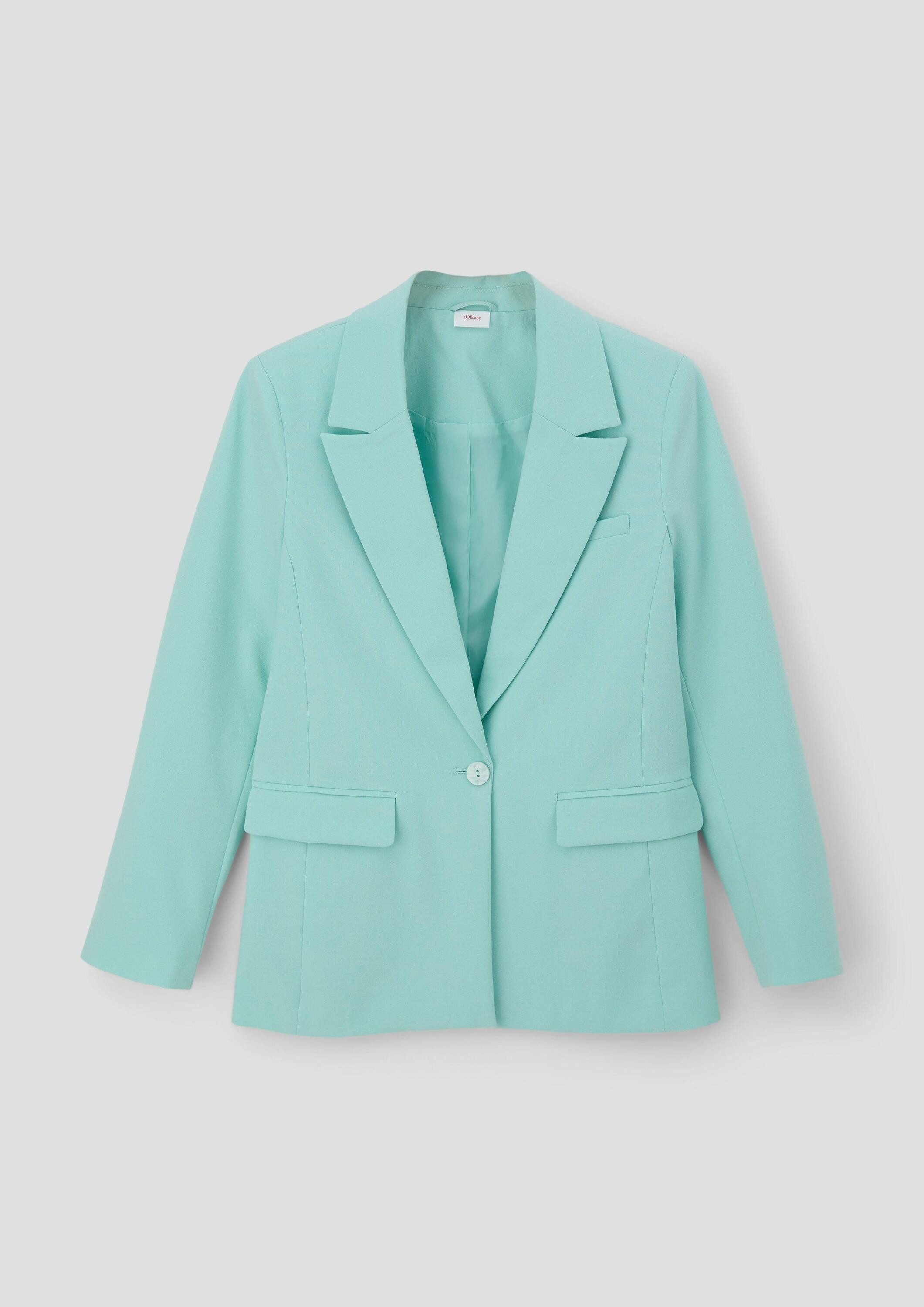 s.Oliver Jackenblazer Indoor-Blazer Twill-Blazer aus Viskosemix