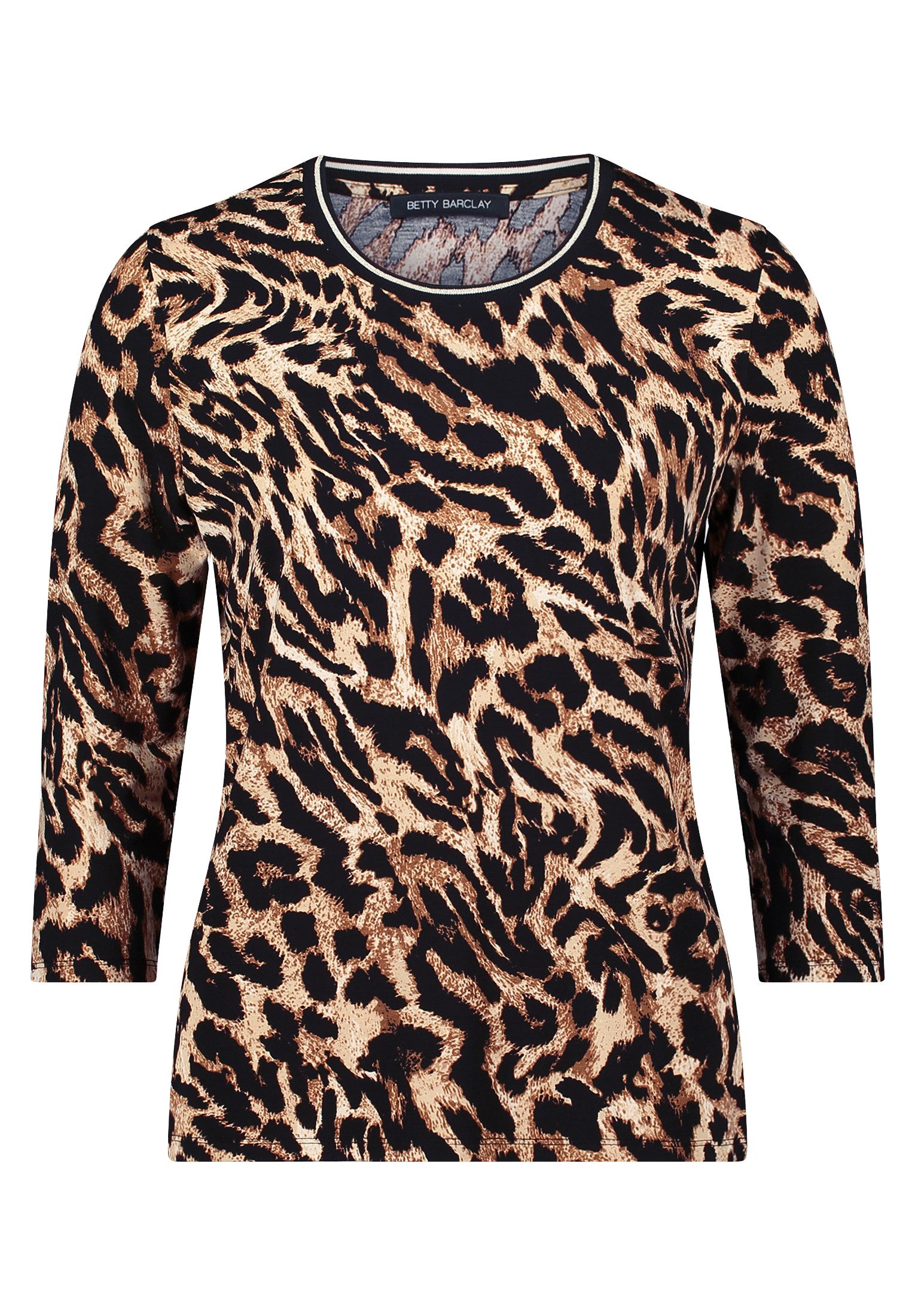 Betty Barclay 3/4-Arm-Shirt Damen Basic Shirt mit Rippbündchen (1-tlg) günstig online kaufen