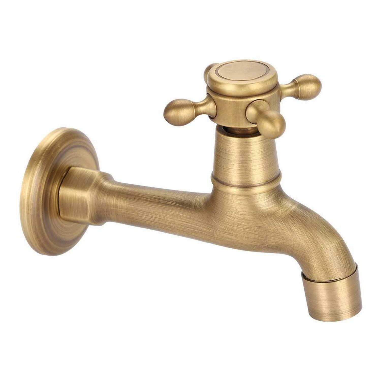 LuxusKollektion Unterputzarmatur Wasserhahn Wandmontage Messing Gebuerstete Bronze Vintage (1-St)
