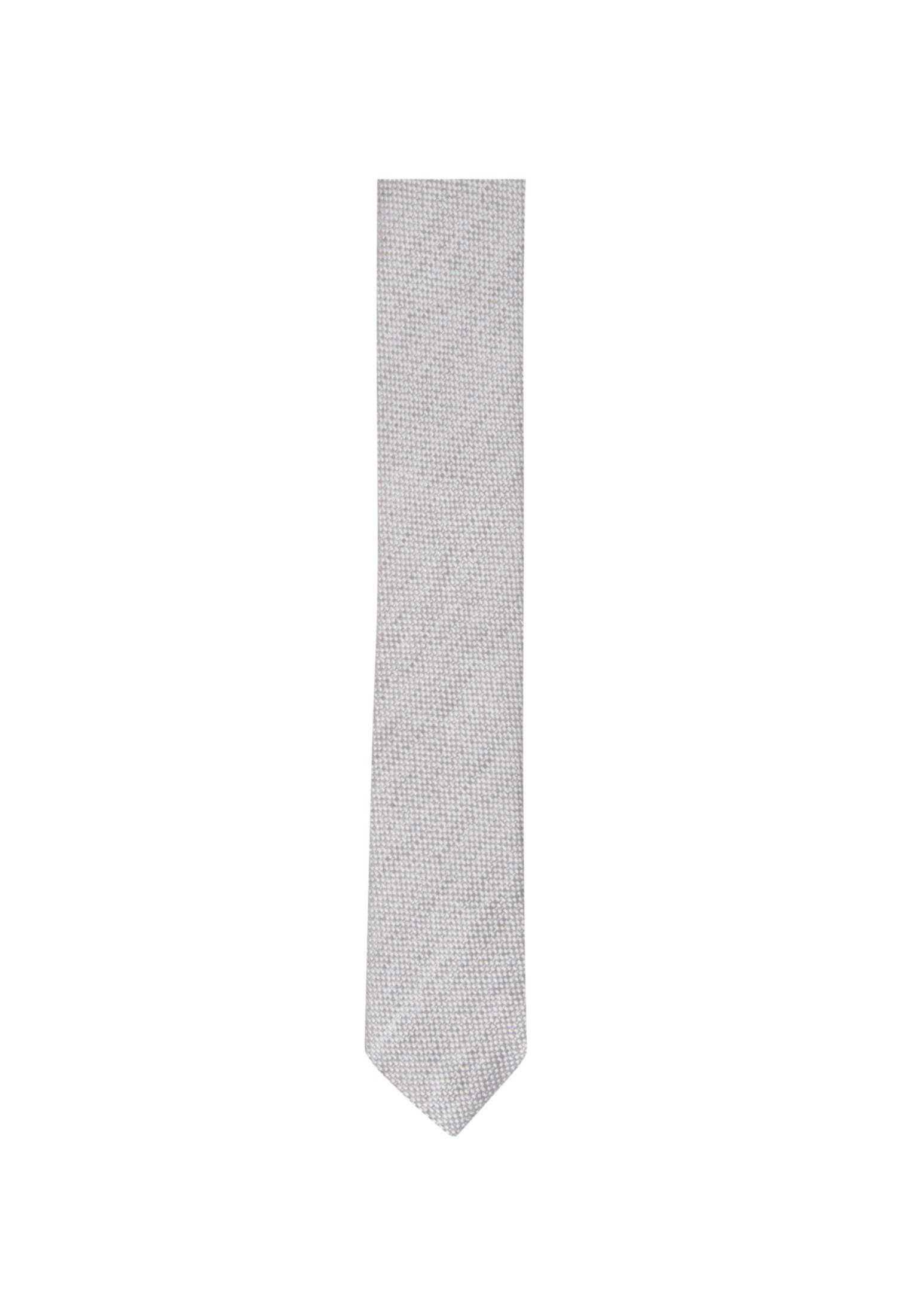seidensticker Krawatte Slim Schmal (5cm) uni Melange Grau