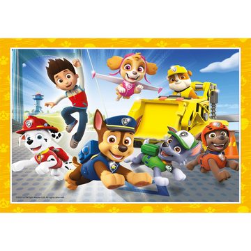 Clementoni® Puzzle Supercolor 4 in 1 - Paw Patrol, Puzzleteile