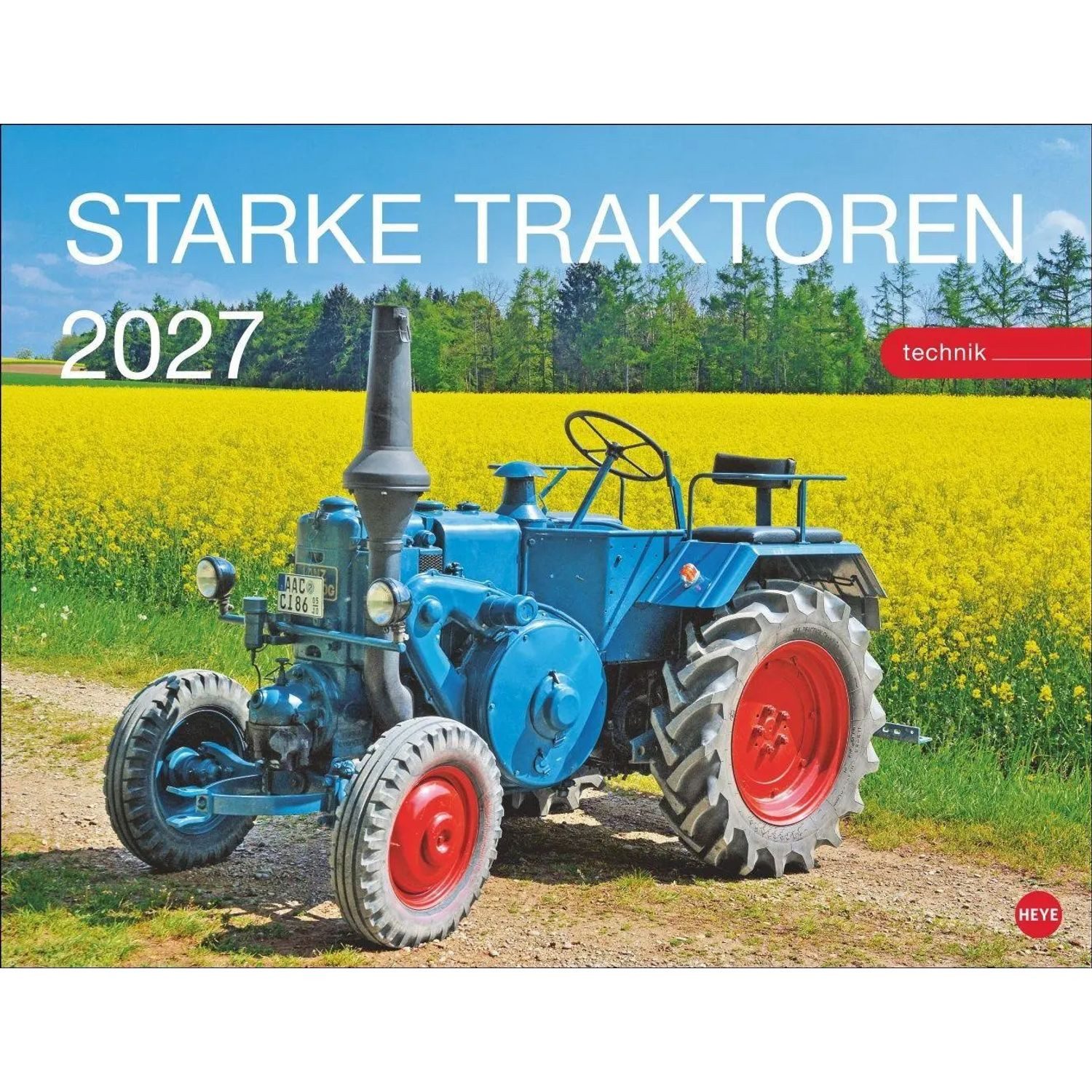 HEYE Wandkalender Starke Traktoren Posterkalender 2027