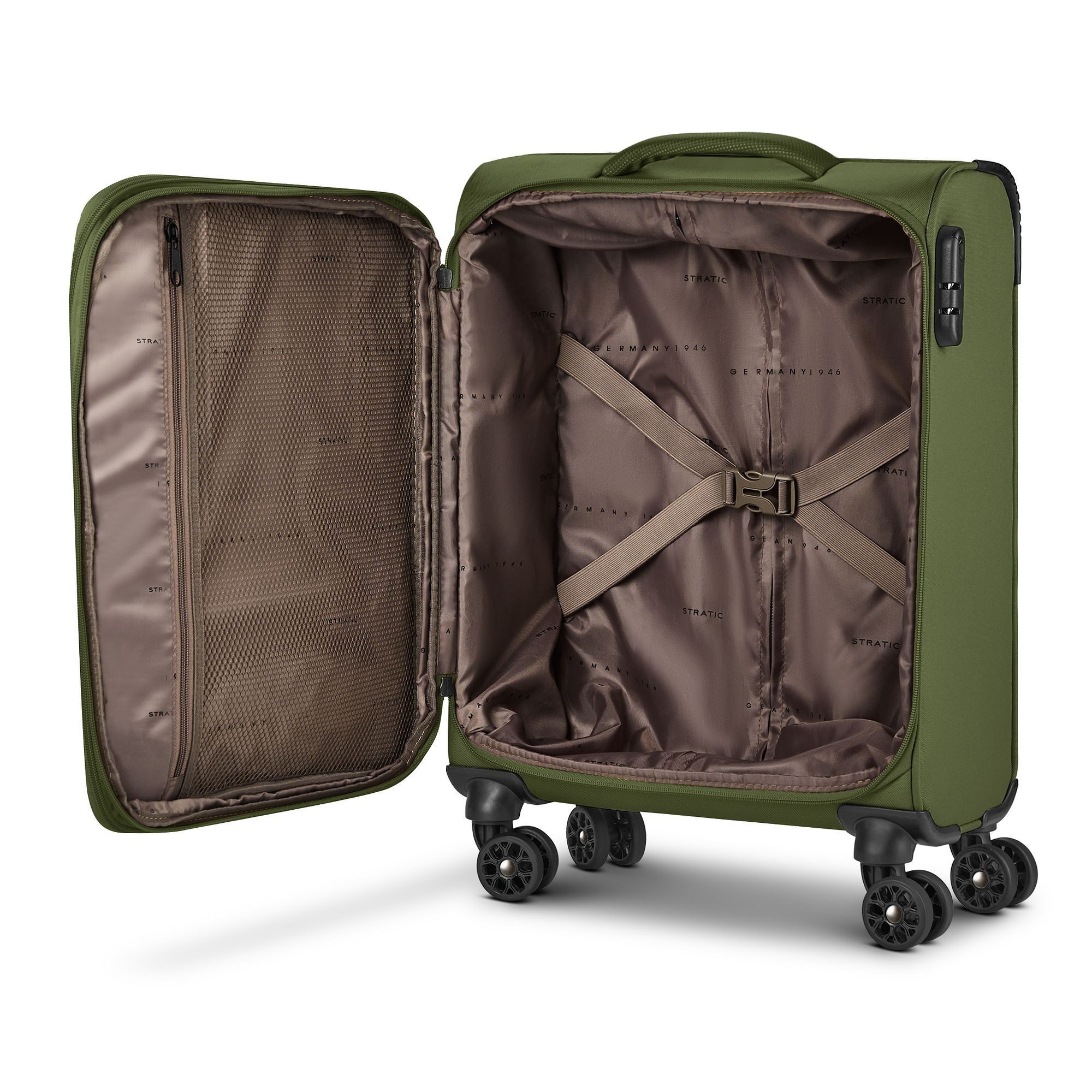 Stratic Handgepäck-Trolley taska, 4 Rollen, Polyester