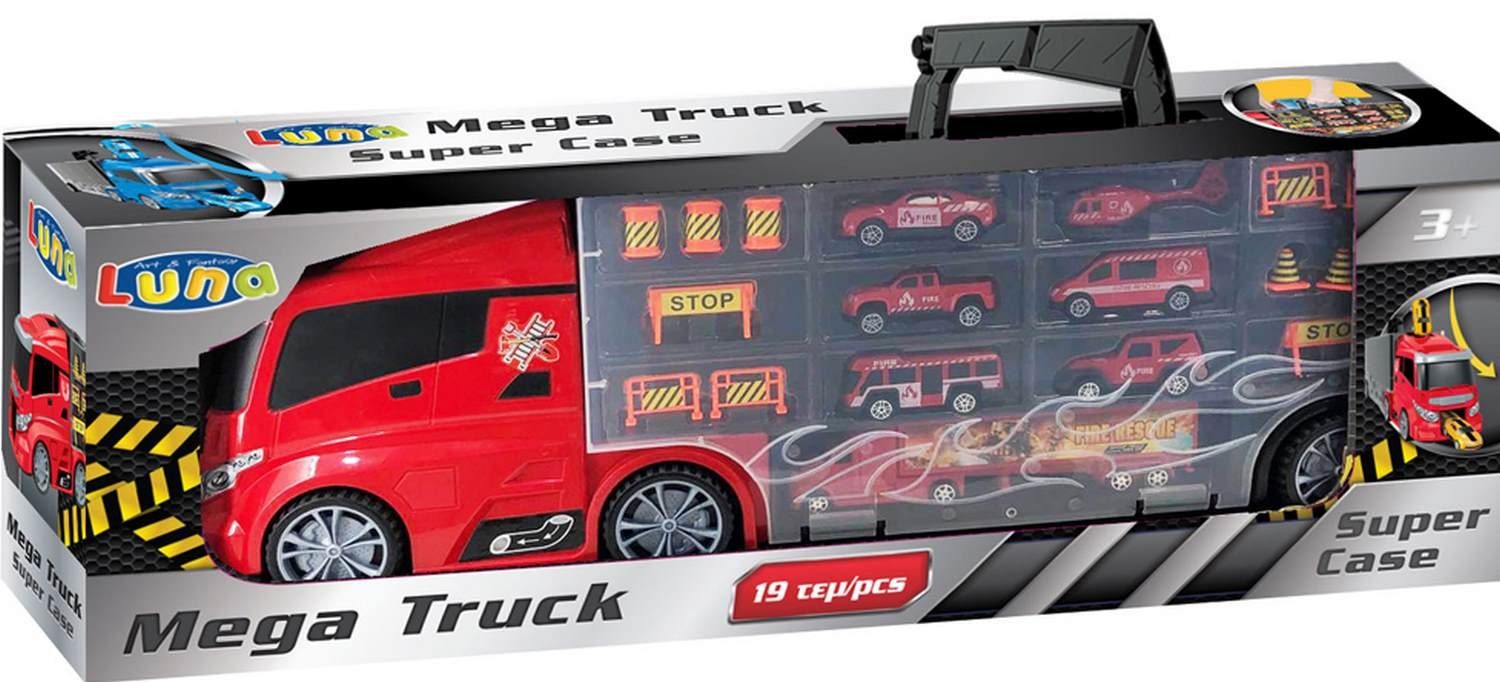 Diakakis Spielzeug-Feuerwehr Mega Truck LKW Tragekoffer günstig online kaufen