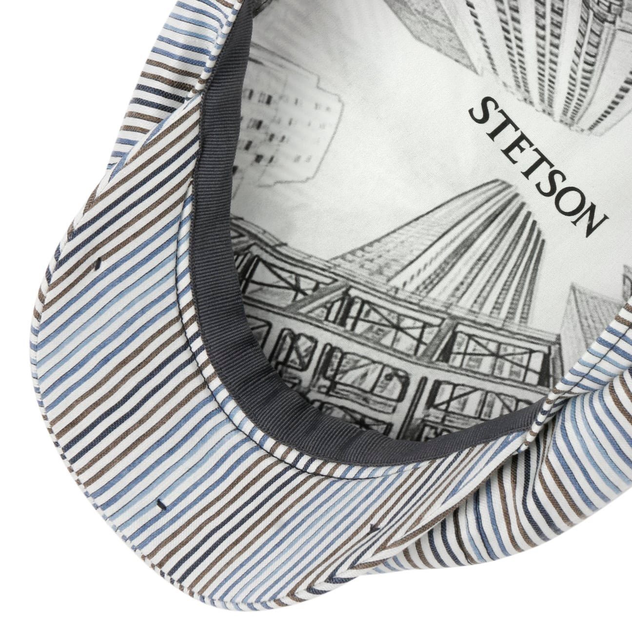 Stetson Flat Cap (1-St) Schirmmütze mit Schirm, Made in the EU