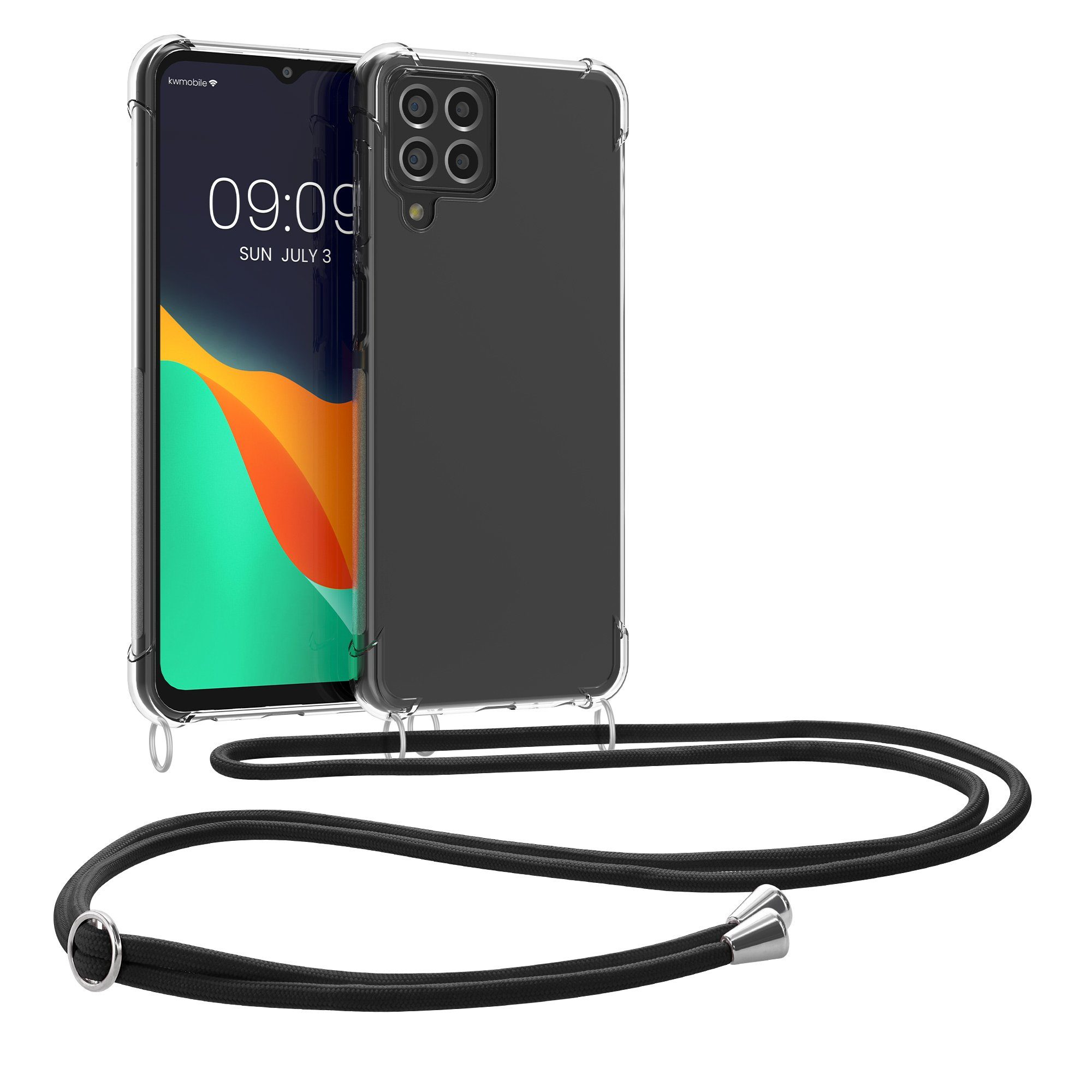 kwmobile Handyhülle Necklace Case für Samsung Galaxy M33 5G, Hülle Silikon  mit Handykette - Band Handyhülle