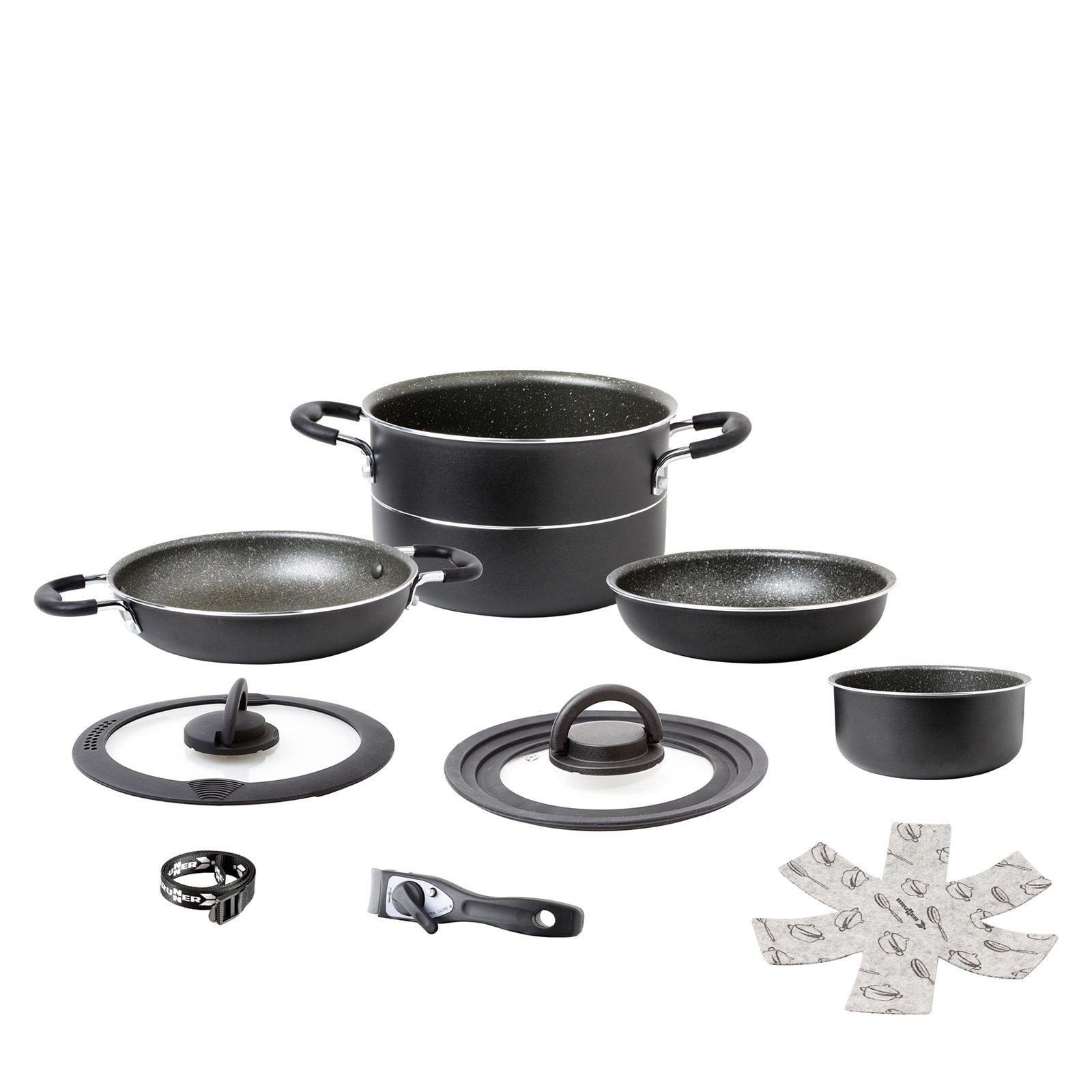 Topf-Set Alu Koch Set Pirate Ø22 Camping Outdoor