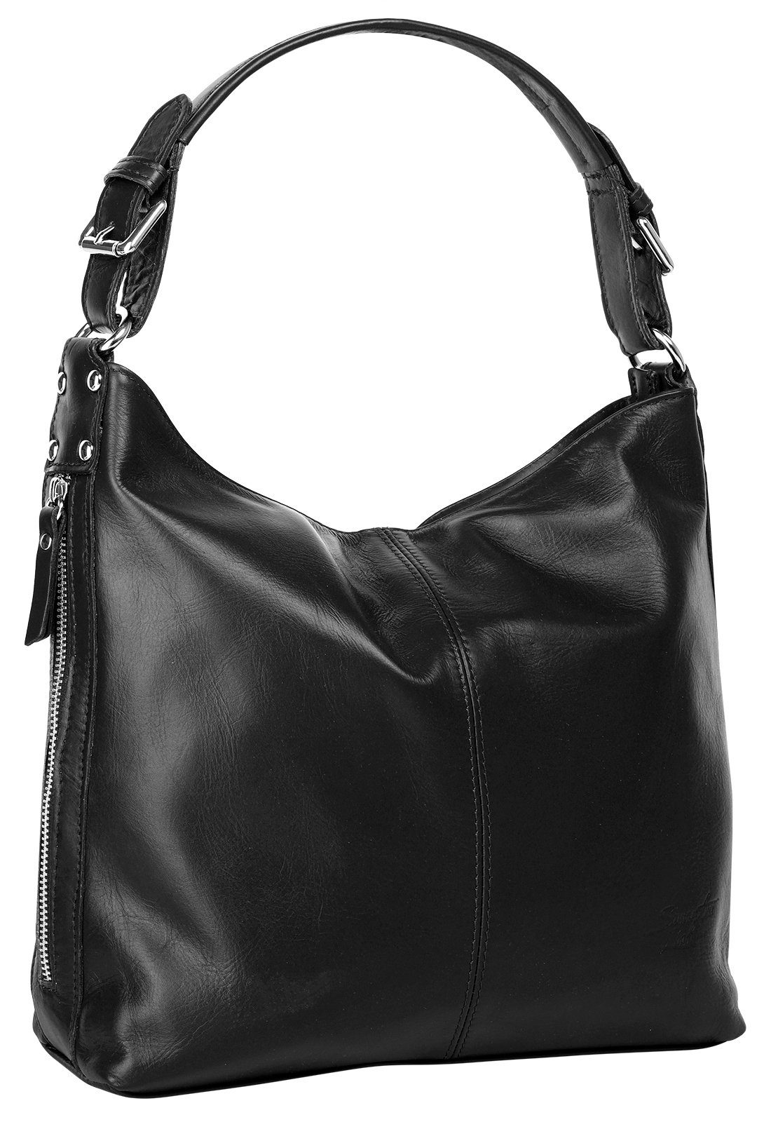 Samantha Look Henkeltasche SAMANTHA LOOK Damen echt Leder, Made in Italy, echt Leder, Made in Italy – Bild 3 von 5