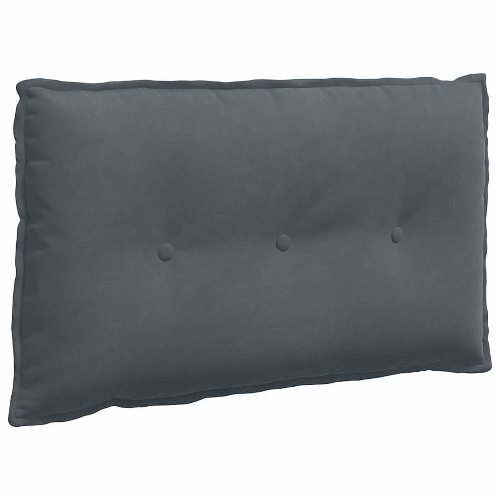 vidaXL Rückenkissen Rücken Kissen Dunkelgrau 80 x 50 cm Cordstoff, 1-tlg.
