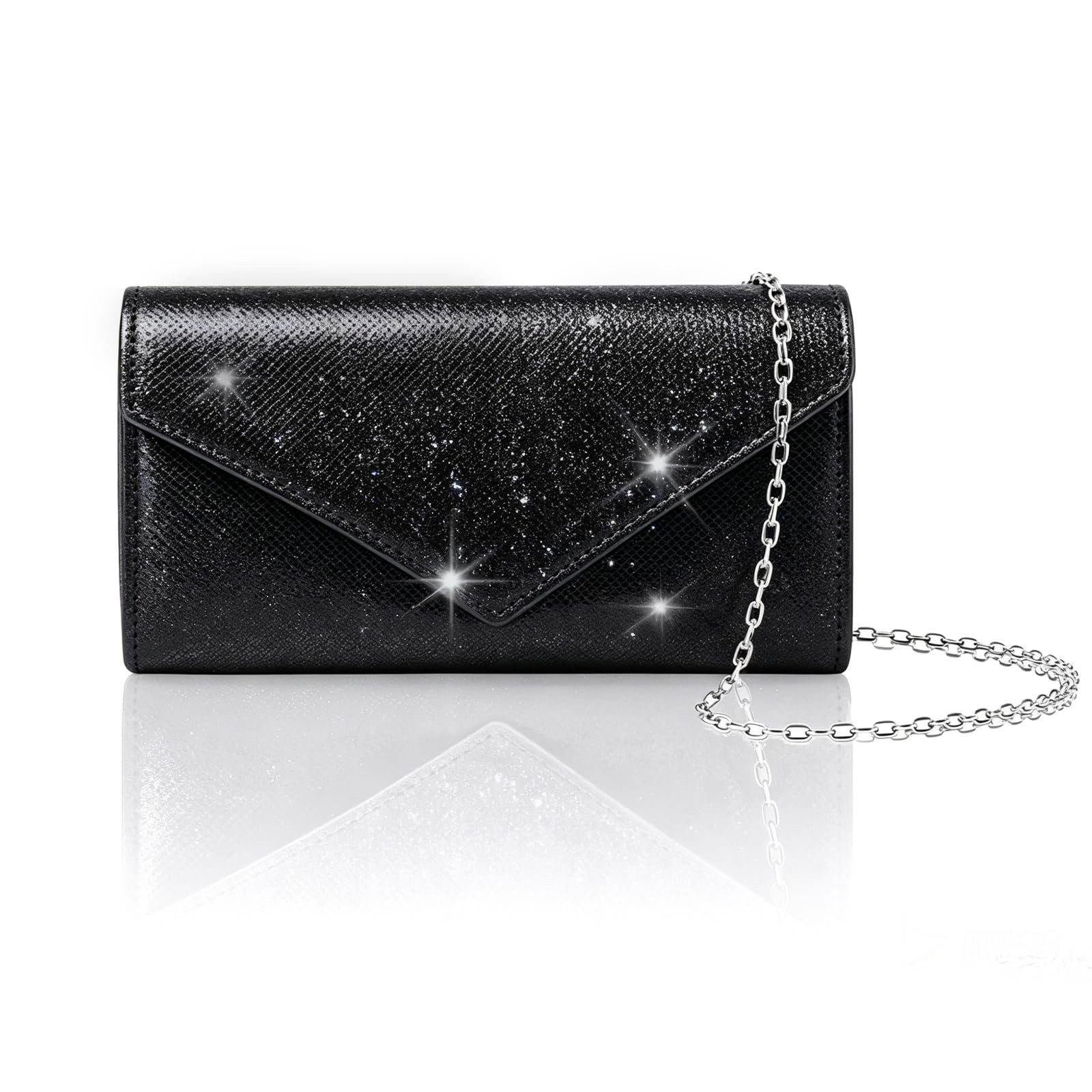 Abendtasche Clutch Damen Kettentasche,elegante Abendtasche als Umschlagtasche
