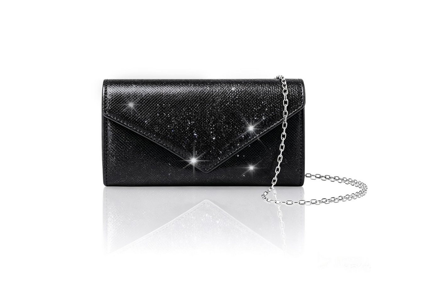 Zaewry Abendtasche Clutch Damen Kettentasche,elegante Abendtasche als Umschlagtasche, Schultertasche für Hochzeit, Party und besondere …