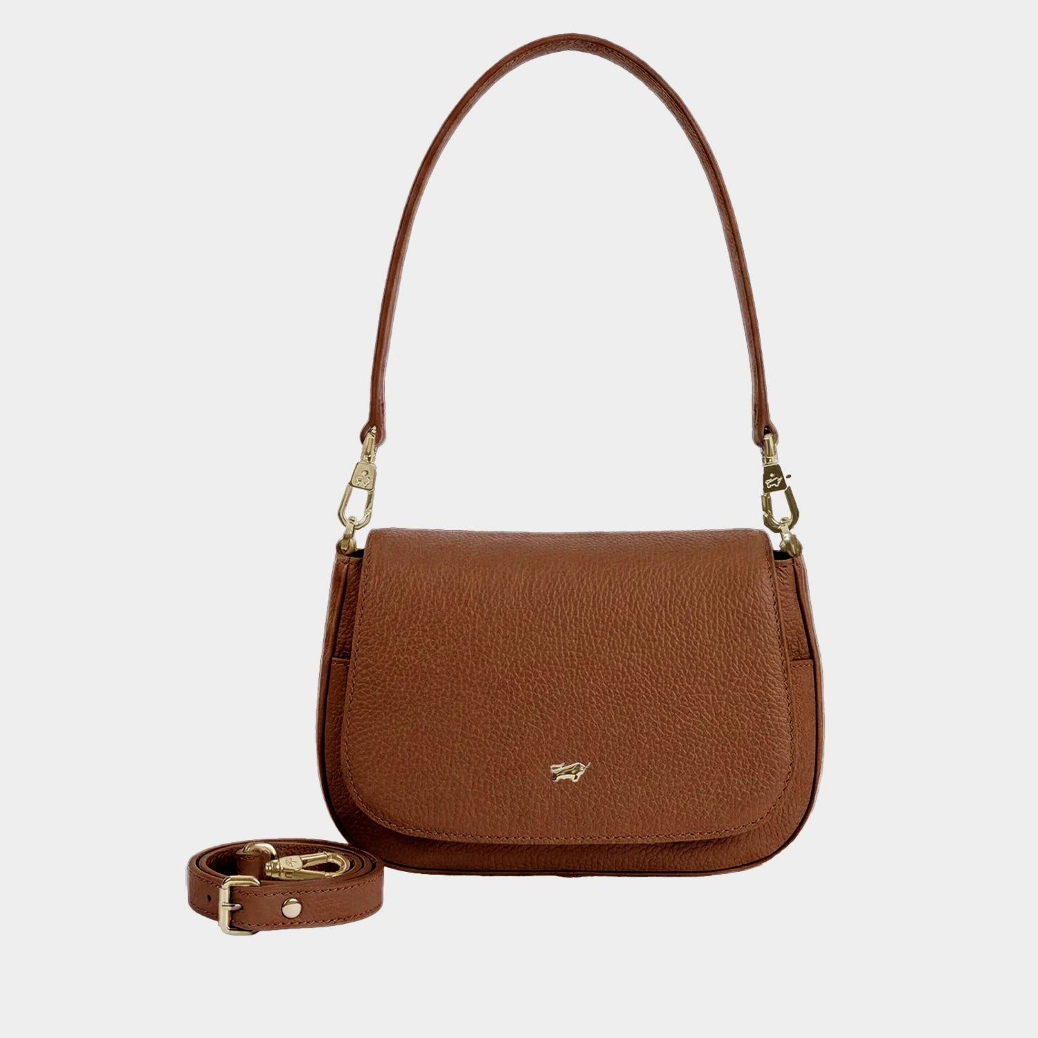 Umhängetasche HANNA Flap Bag S braun