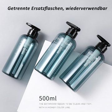 CALIYO Seifenspender 3er Pack Shampooflasche Pumpspender, Seifenspender Flasche