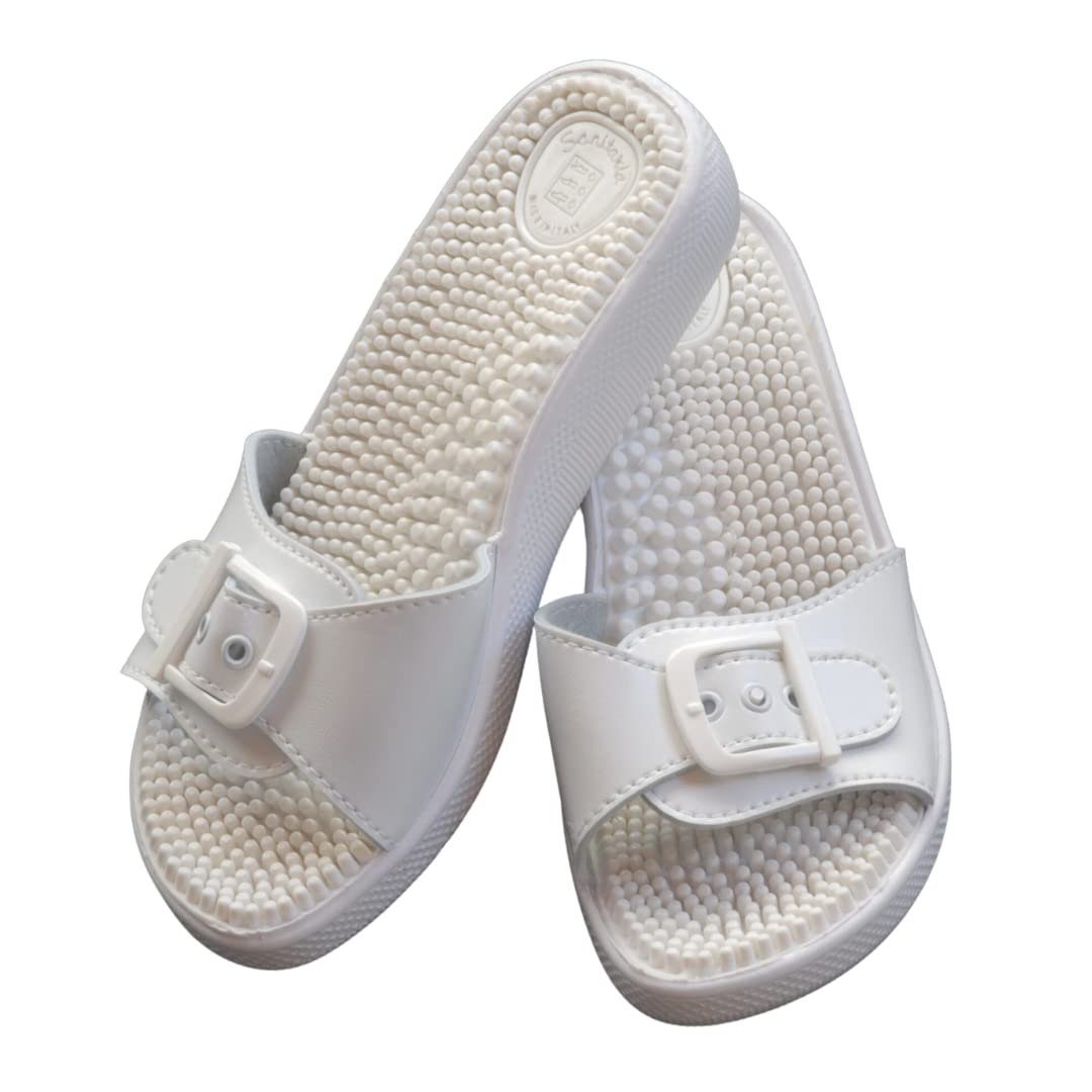 Medosan Massage-Pantolette unisex, anatomisch geformtes Fußbett Badepantole günstig online kaufen