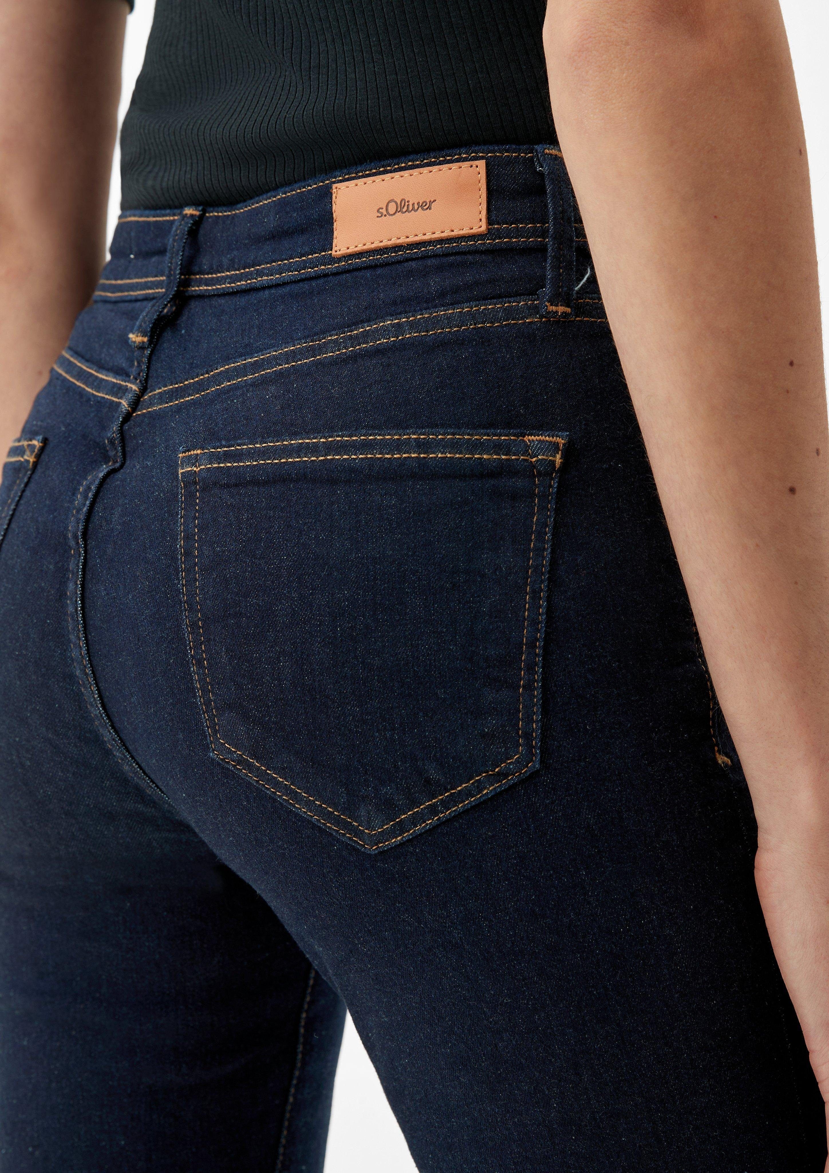 Fit Rise Betsy Jeans Slim tiefblau Waschung Slim 5-Pocket-Jeans / / / Leg Mid s.Oliver