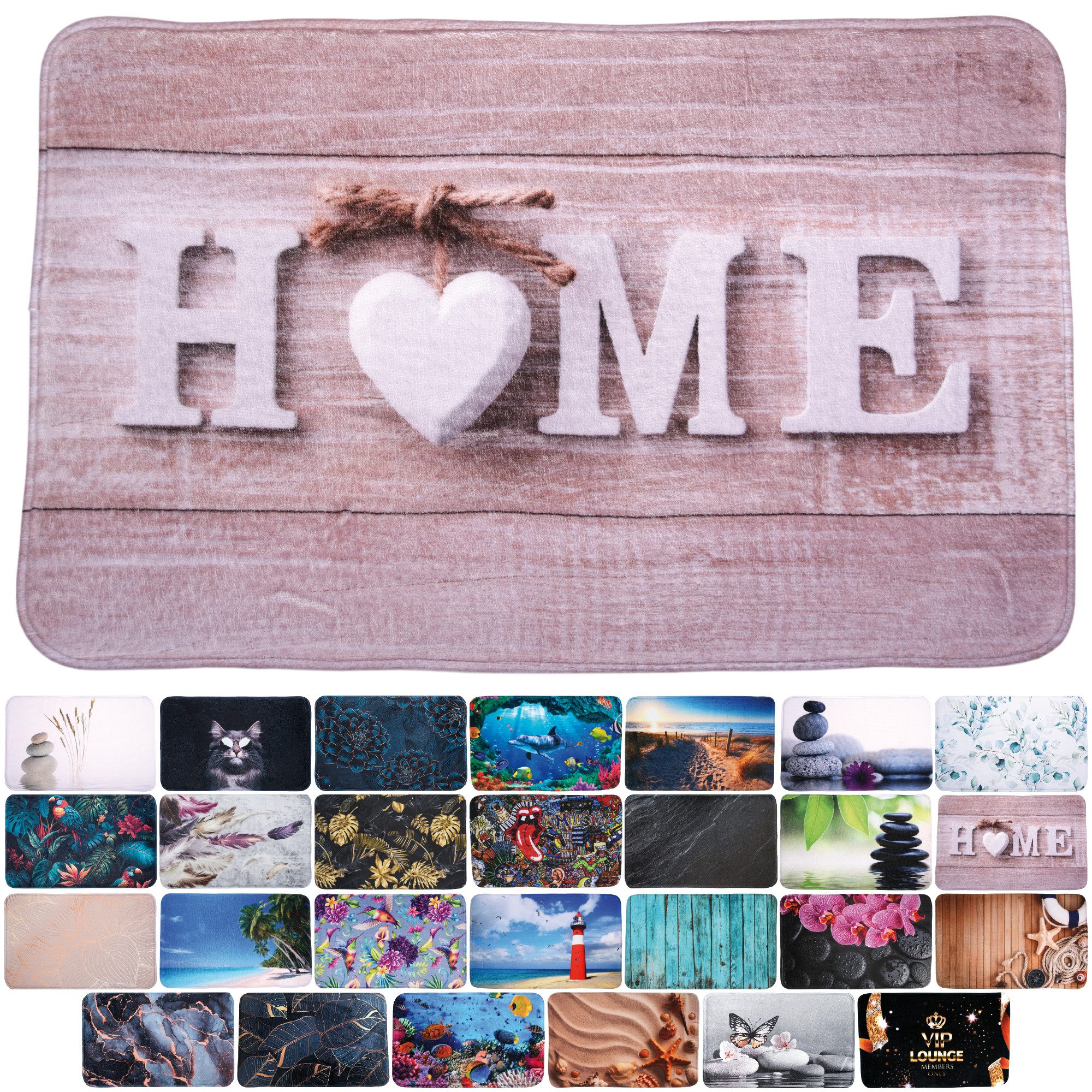 Sanilo Badematte mit Motiv, viele schöne Badteppiche zur Auswahl, rutschhem günstig online kaufen