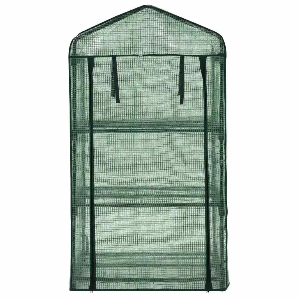 vidaXL Gewächshaus 3-stufiges Mini-Gewächshaus 69 x 49 x 125 cm