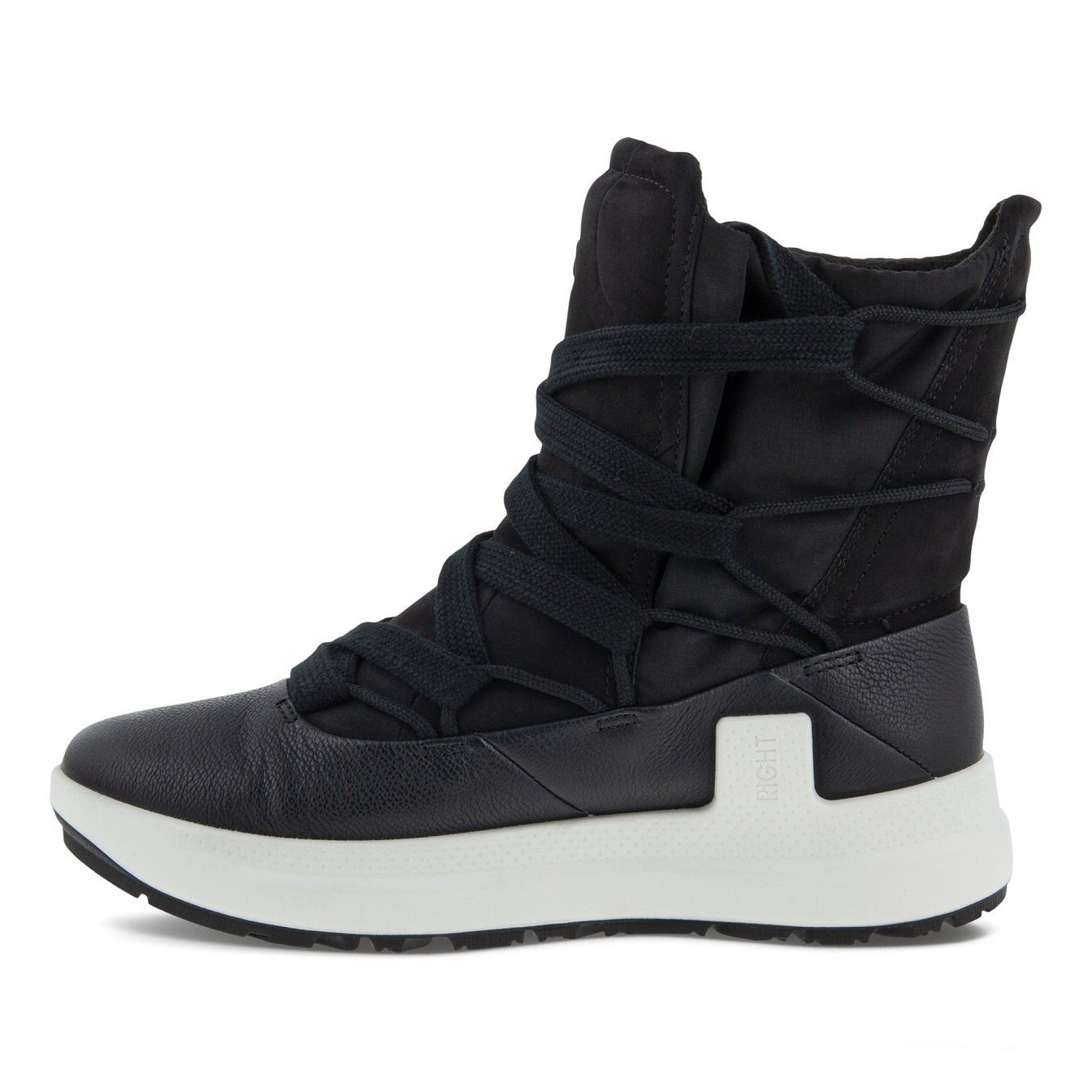 Ecco Solice Mid GTX PL (Yak-Nubukleder, wasserdicht) schwarz Damen Winterstiefel – Bild 4 von 5