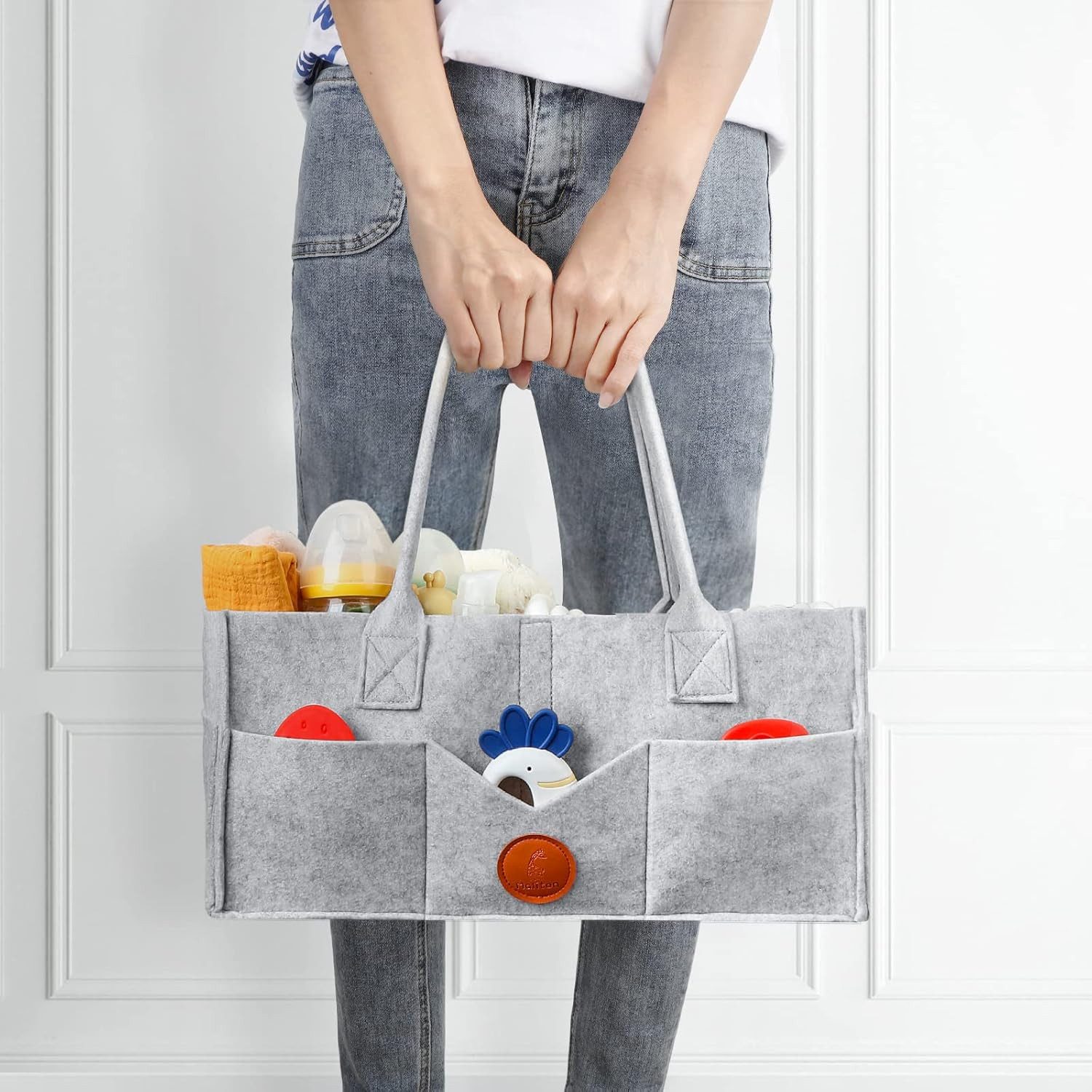 Coonoor Allzweckkorb Baby Windeltasche, mit abnehmbaren Fächern, Aufbewahru günstig online kaufen