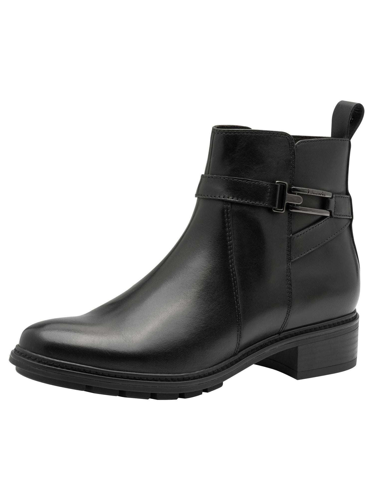 Tamaris ANTIshokk, ANTIslide, TOUCH-IT aus Leder Stiefelette ANTIshokk