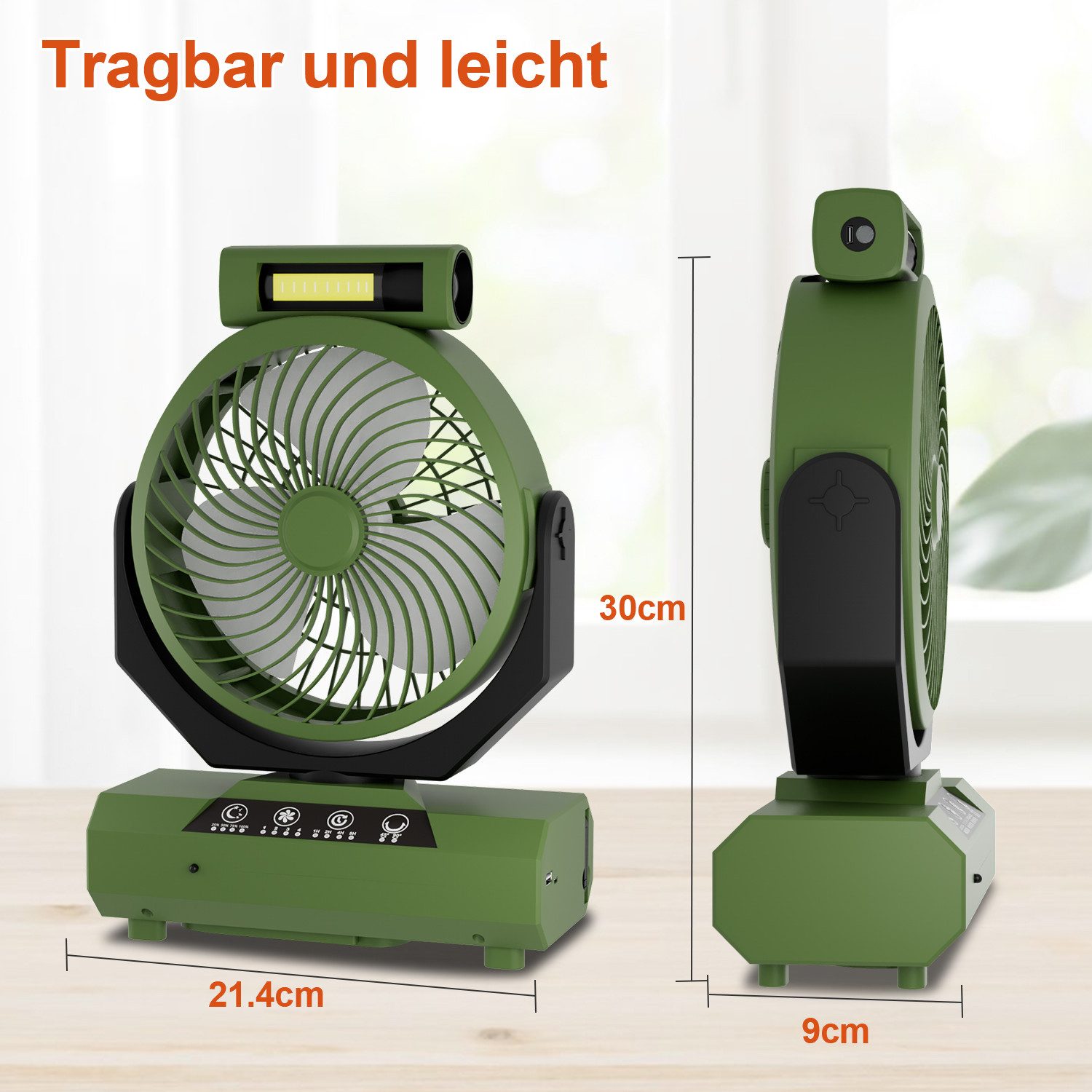 Clanmacy Standventilator 2in1 Camping Ventilator Multifunktionales günstig online kaufen