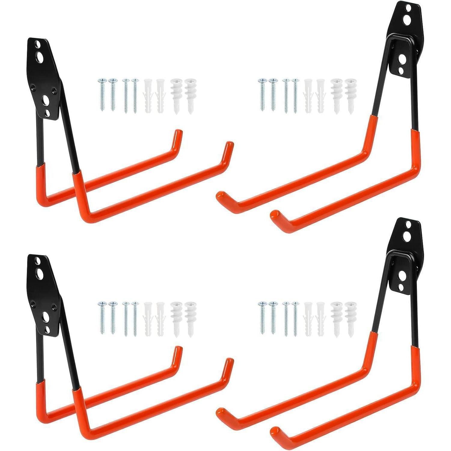 Doppelhaken Garagenhaken Doppelhaken Wandhalterung Werkzeughalter 19*16cm Orange