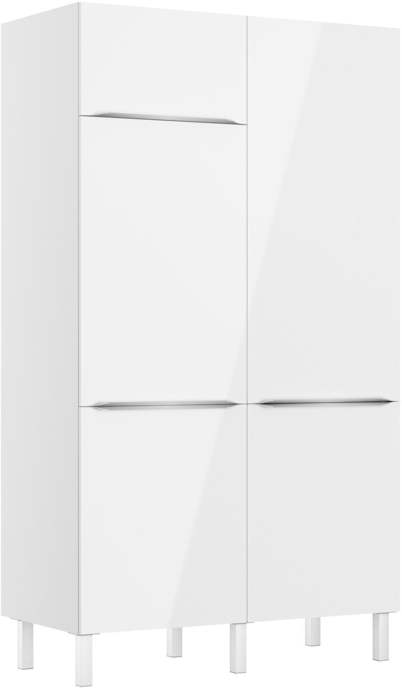 OPTIFIT Küche Lilly2, Breite 120 cm, wahlweise mit E-Geräten, für den  Einbau eines Kühlschrankes geeignet