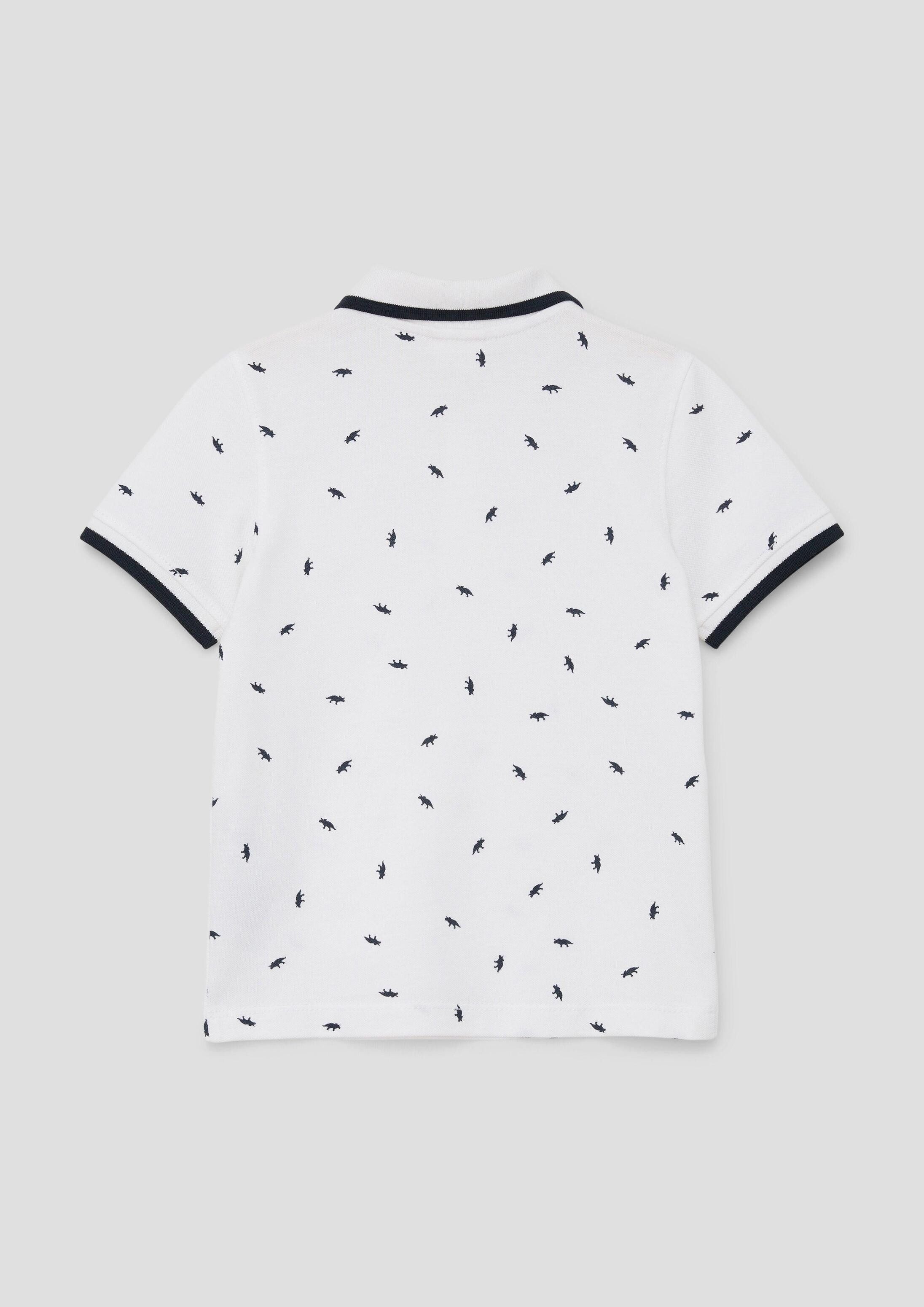 s.Oliver Kurzarmshirt Polo-Shirt Poloshirt mit Kontrastdetails